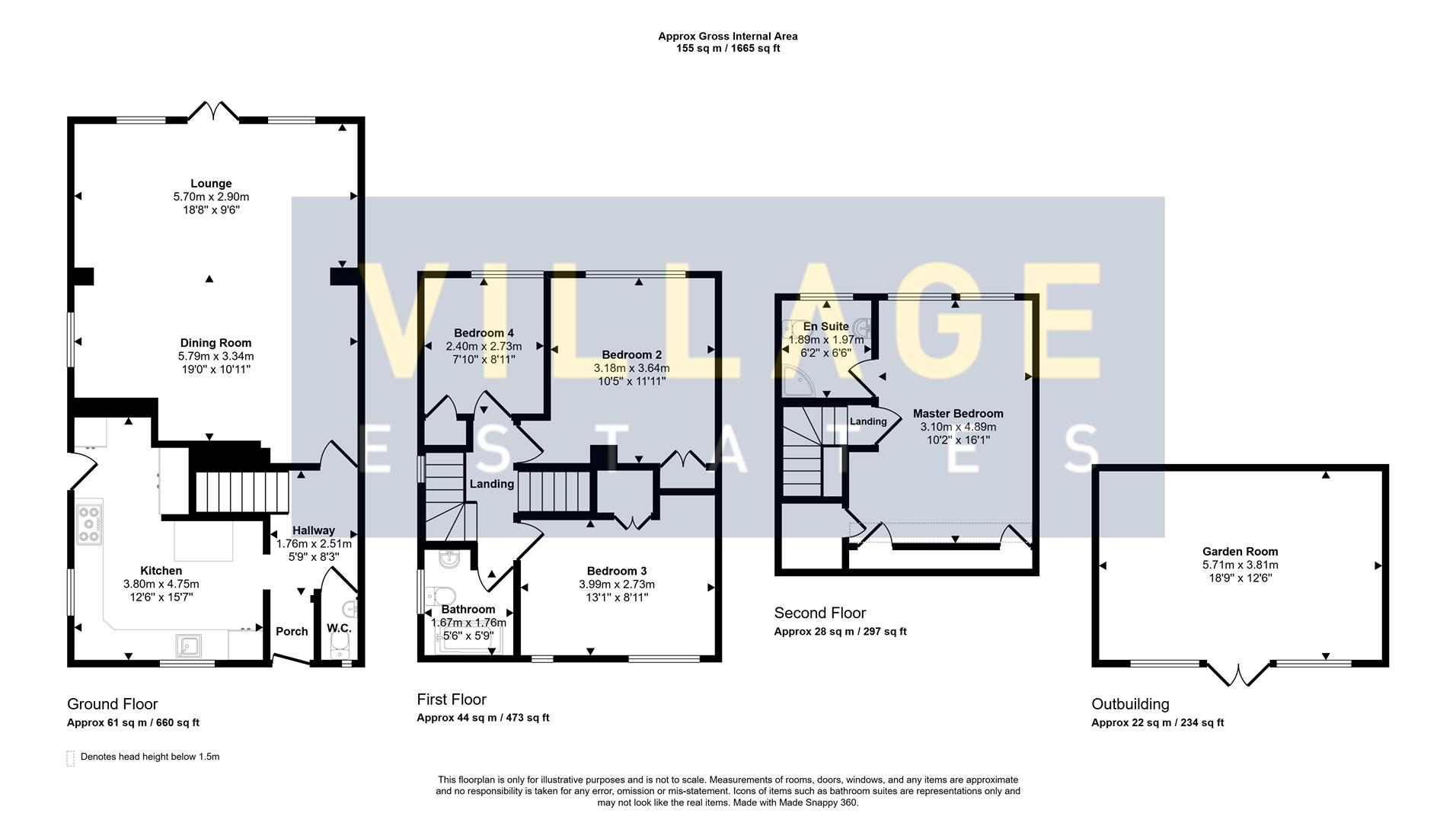 51, Alexandra Road, Well End floorplan