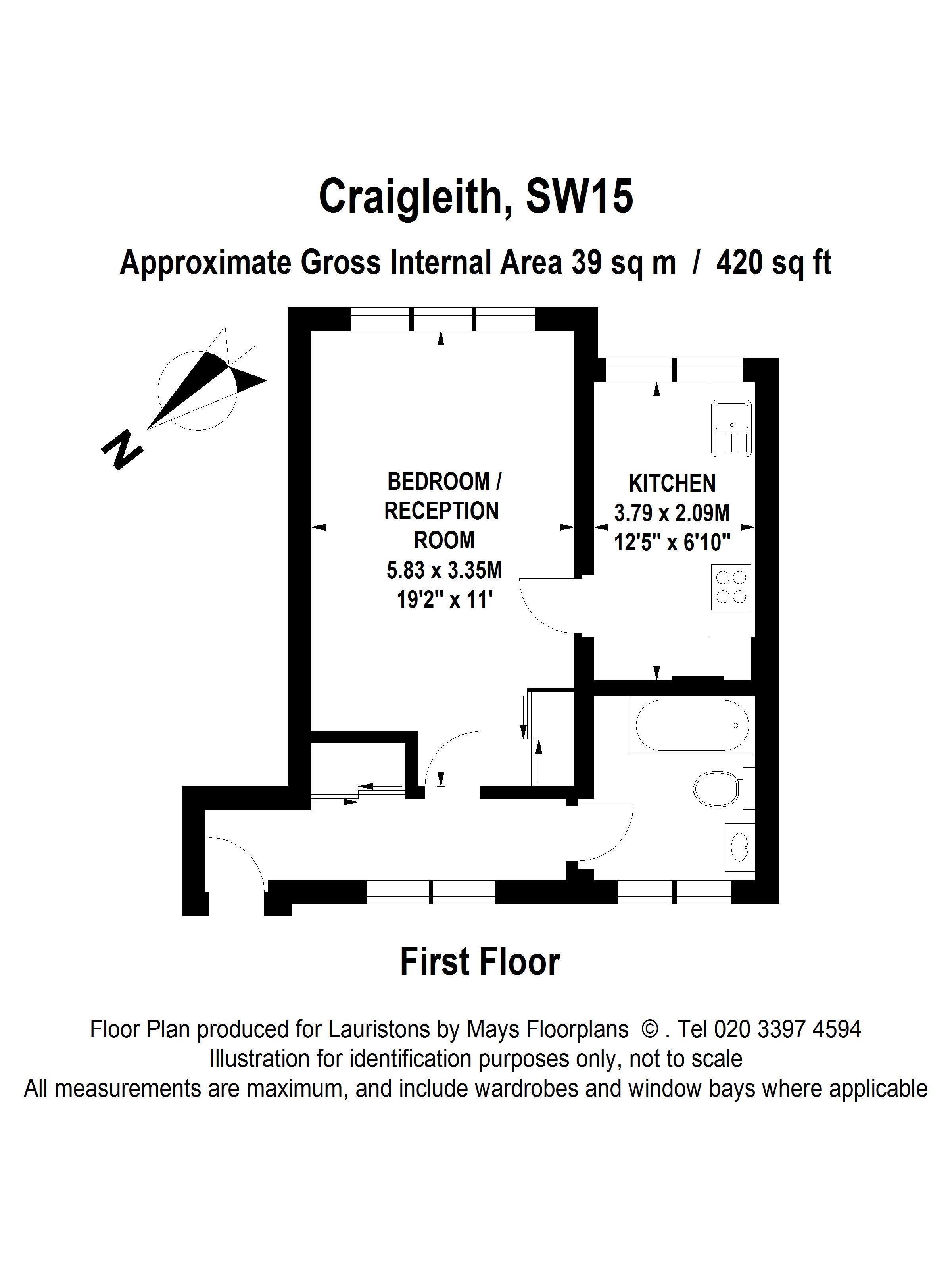 Flat 7 Craigleith,, 7 Kersfield Road, Putney floorplan