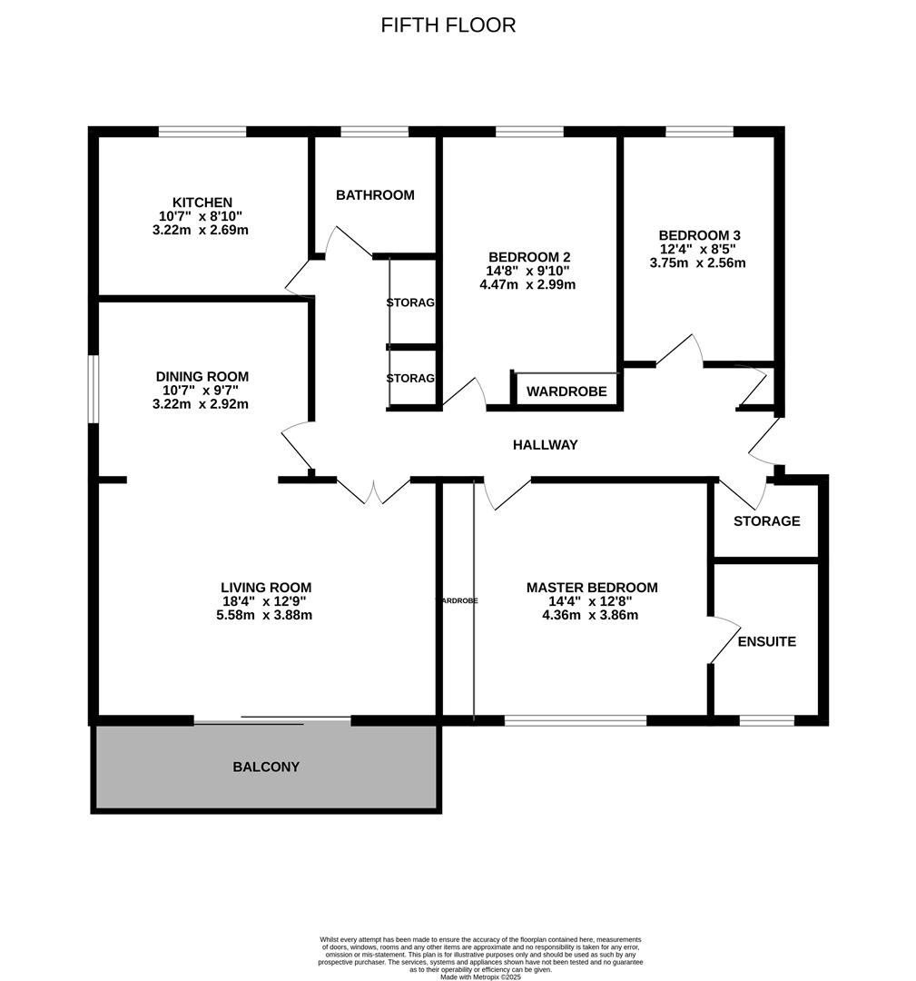Flat 20 Branksome Court, 5, Western Road, Poole floorplan