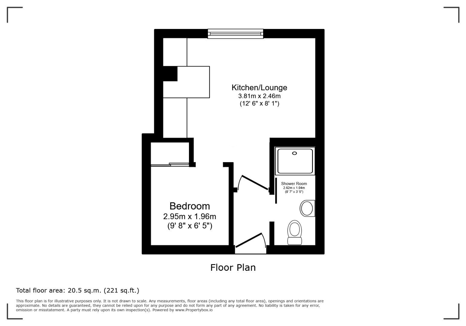 98, West Point, Wellington Street, Leeds floorplan
