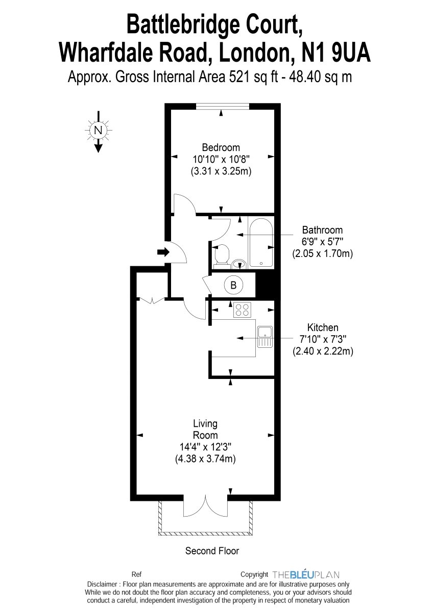 1 Bedrooms Flat for sale in Battlebridge Court, Wharfdale Road, London N1