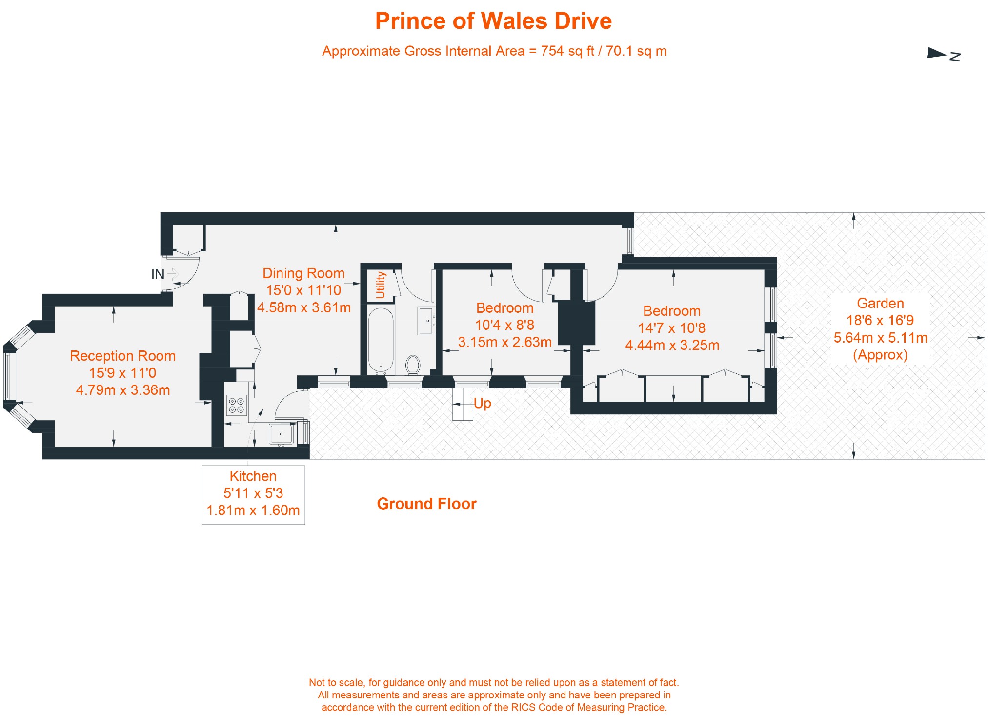 5a, Prince Of Wales Drive, London floorplan
