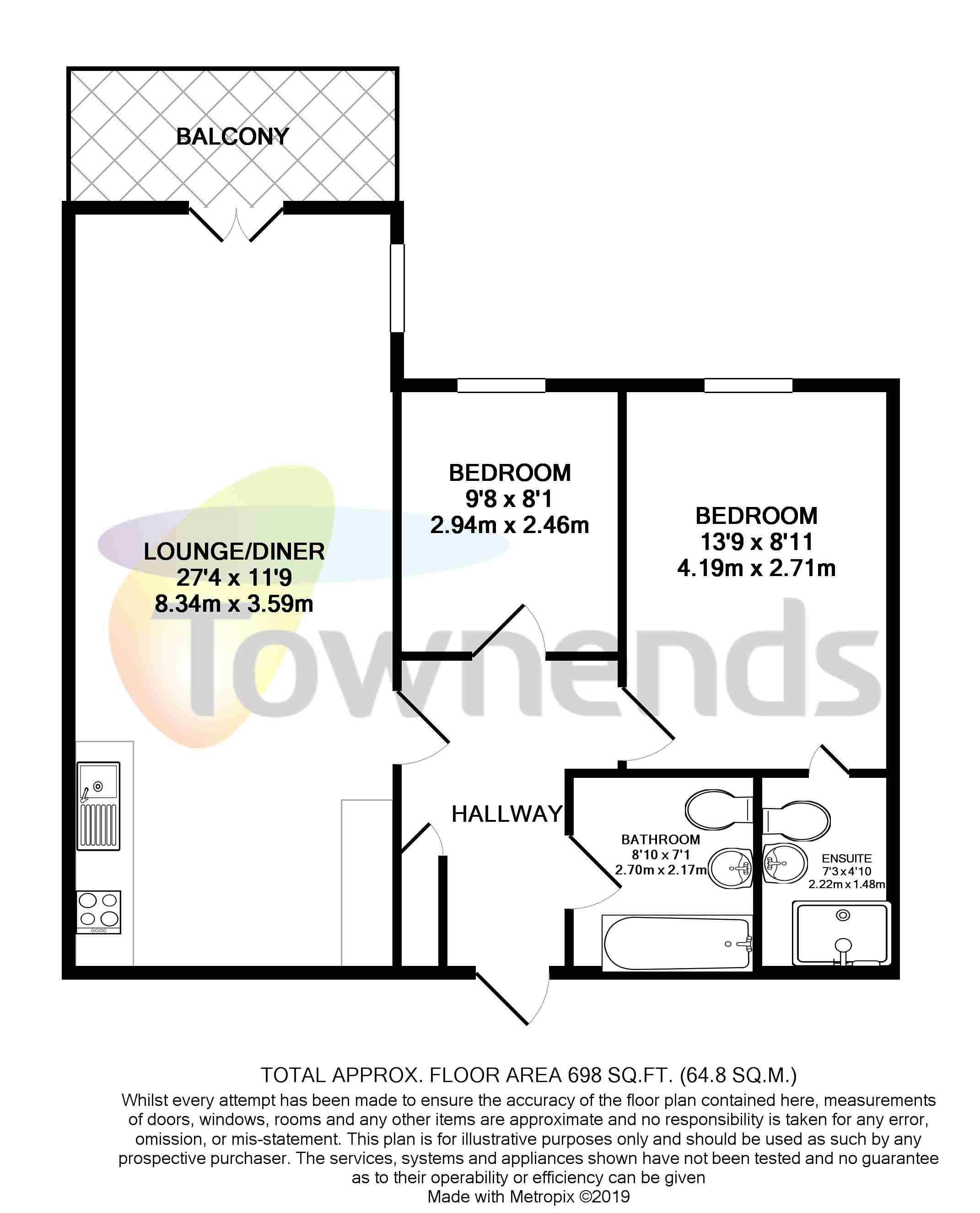 2 Bedrooms Flat to rent in Myrtle Court, Baltic Avenue, Brentford TW8