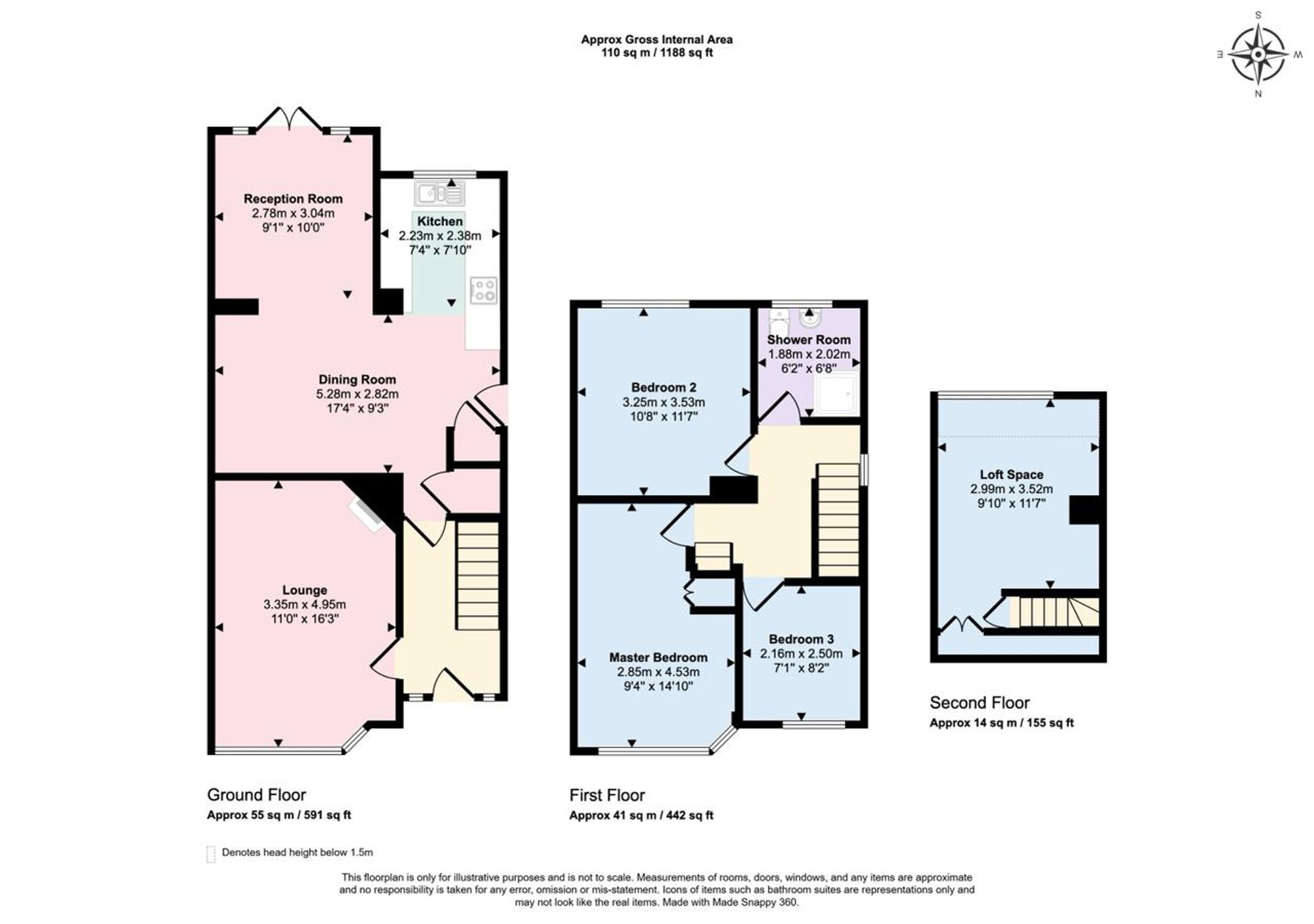 69 Main Street, Leicester floorplan