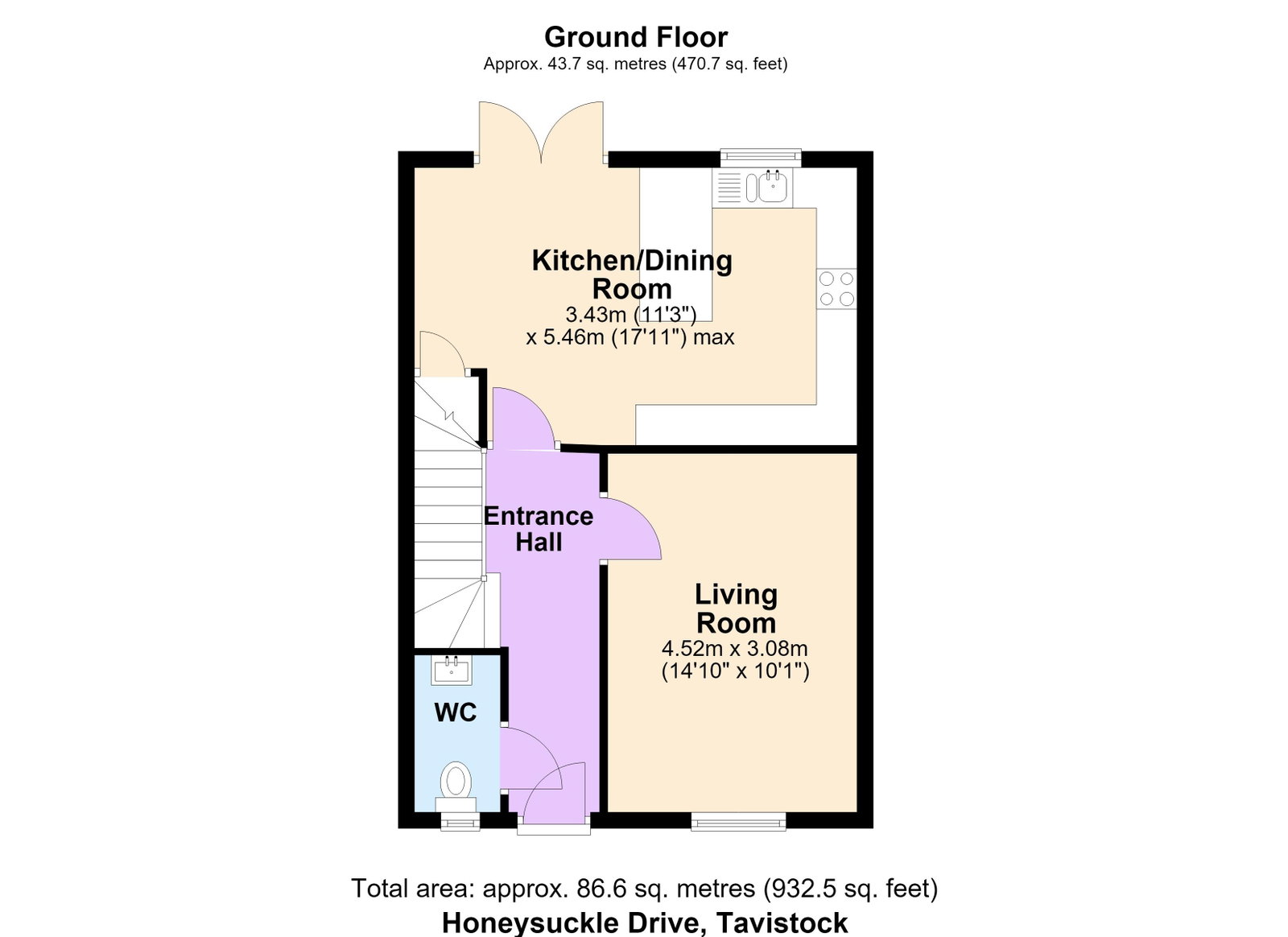14, Honeysuckle Drive, Tavistock floorplan