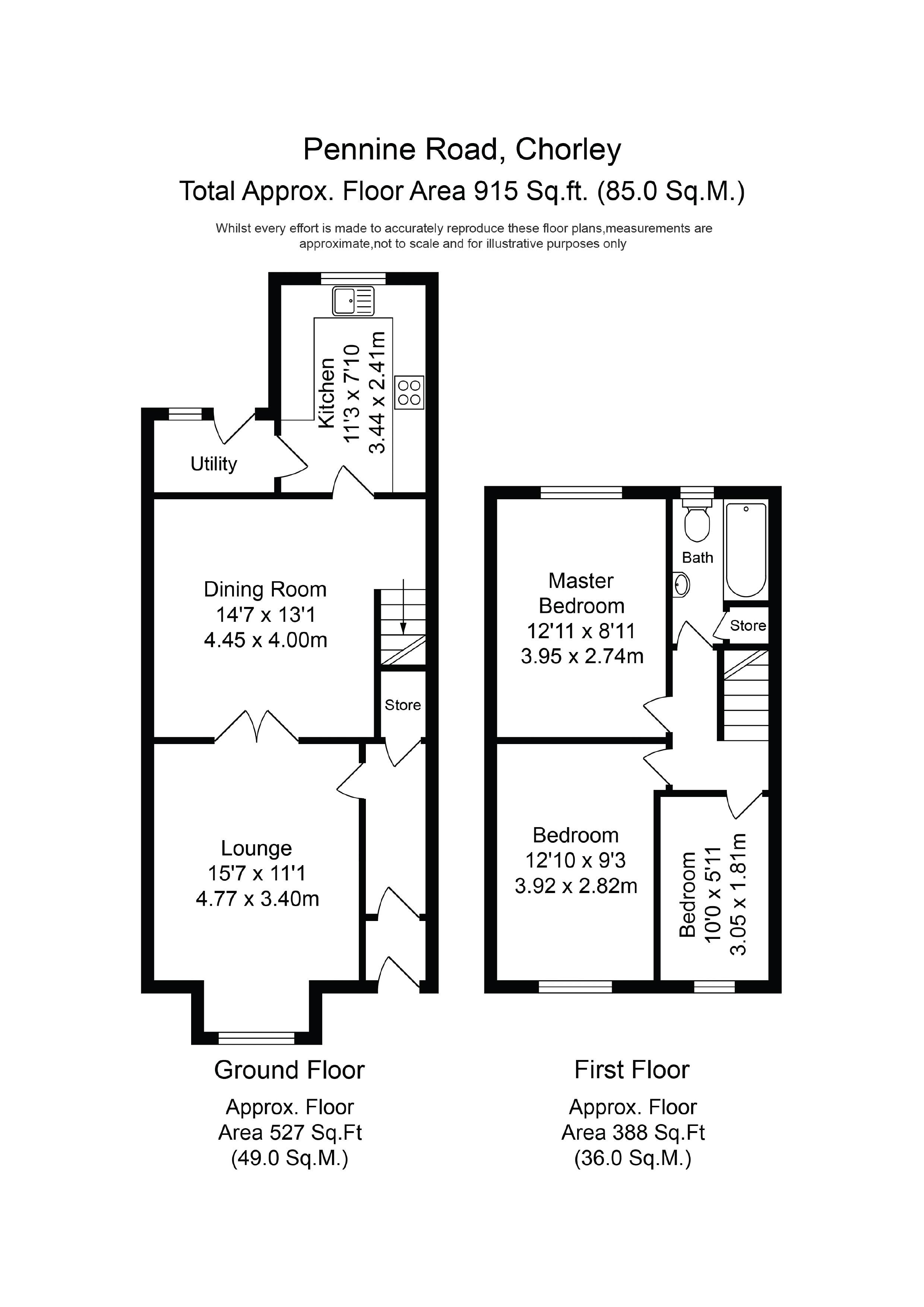 3 Bedrooms Terraced house for sale in Pennine Road, Chorley PR6