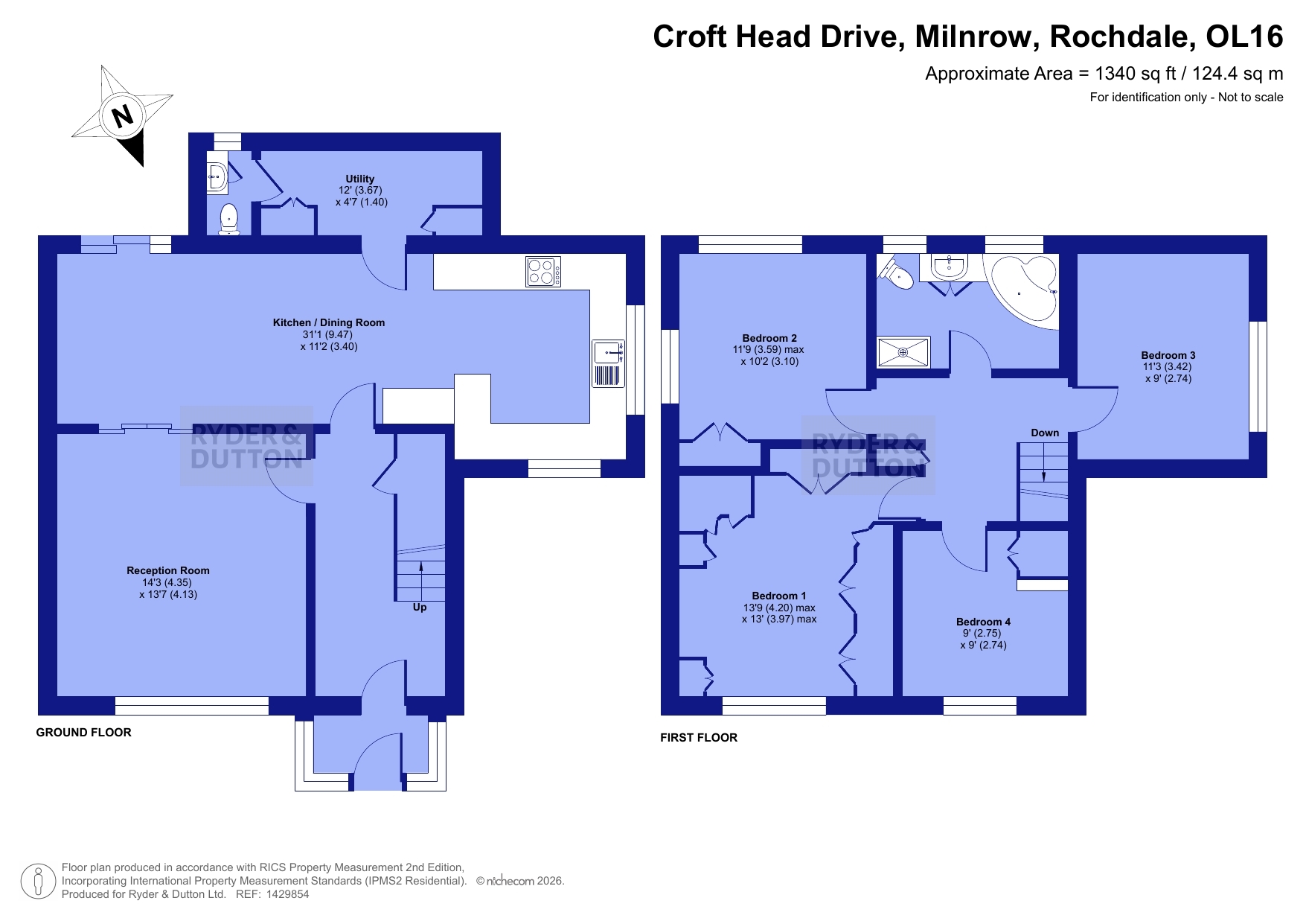 66, Croft Head Drive, Rochdale floorplan