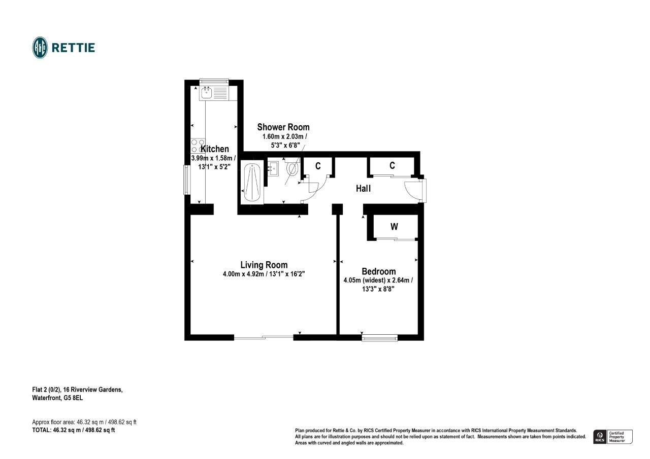 Riverview Gardens, Glasgow G5, 1 bedroom flat for sale 64615853