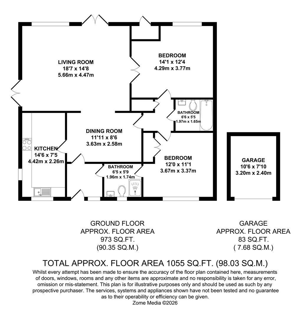 11, Old Parsonage Court, West Malling floorplan