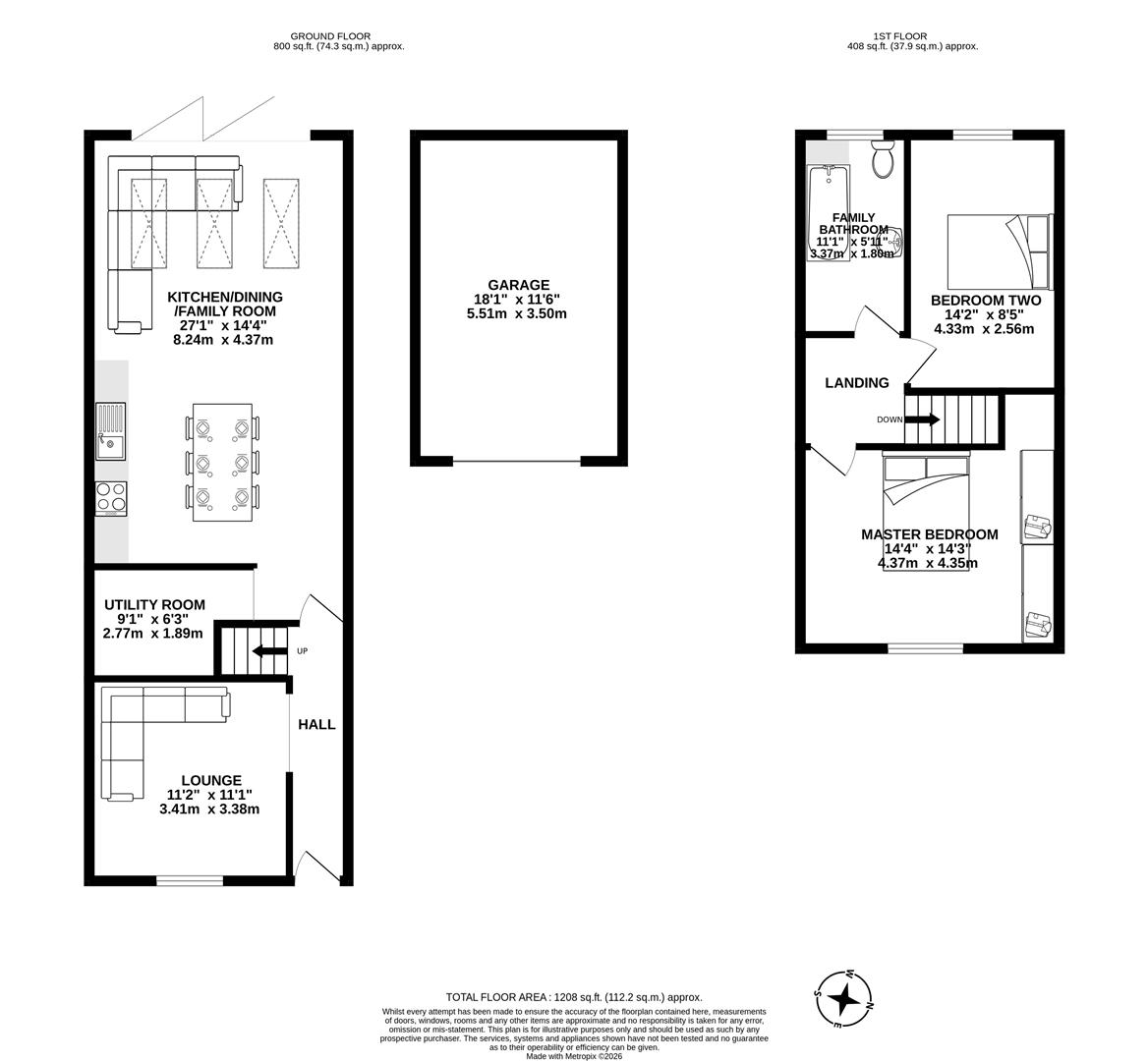146, New Street, Bolton floorplan
