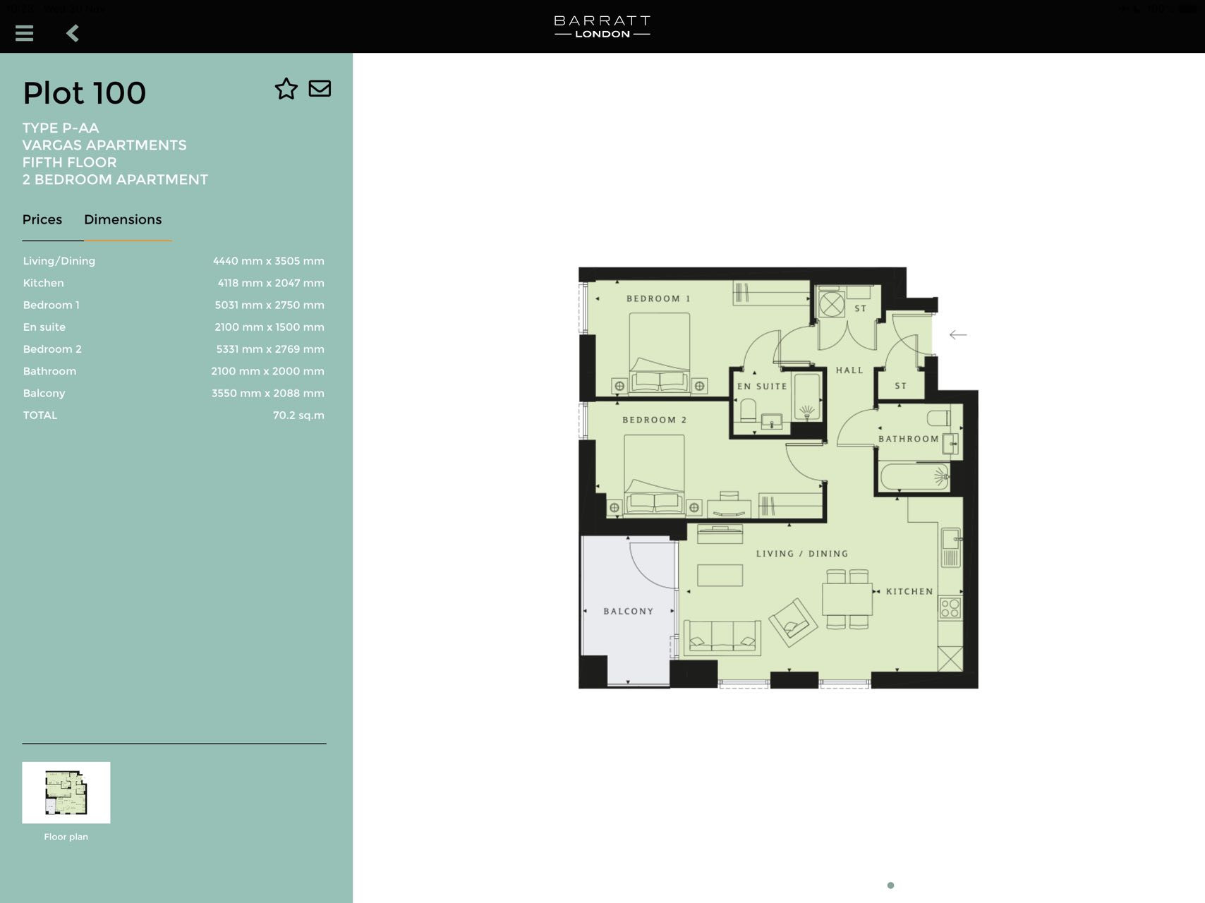 Flat 39 Tidey Apartments,, Tidey Apartments, London floorplan