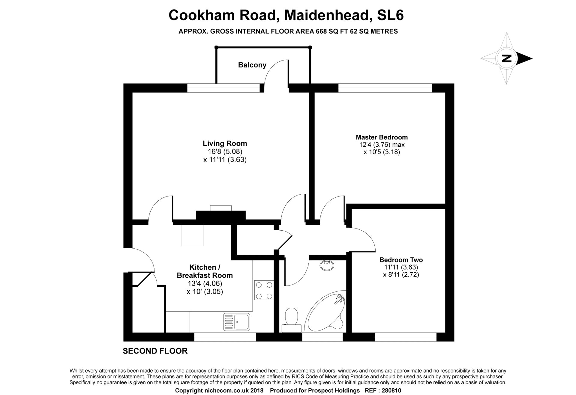 2 Bedrooms Flat for sale in Cookham Road, Maidenhead, Berkshire SL6