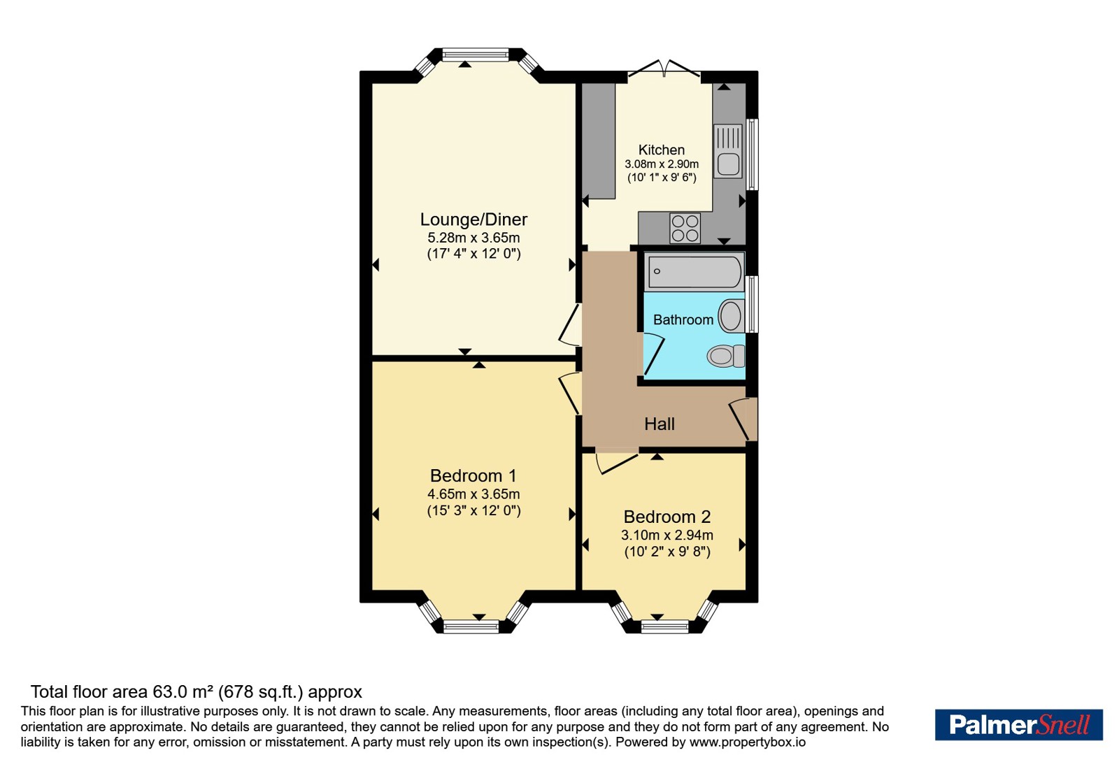 42, Edifred Road, Bournemouth floorplan