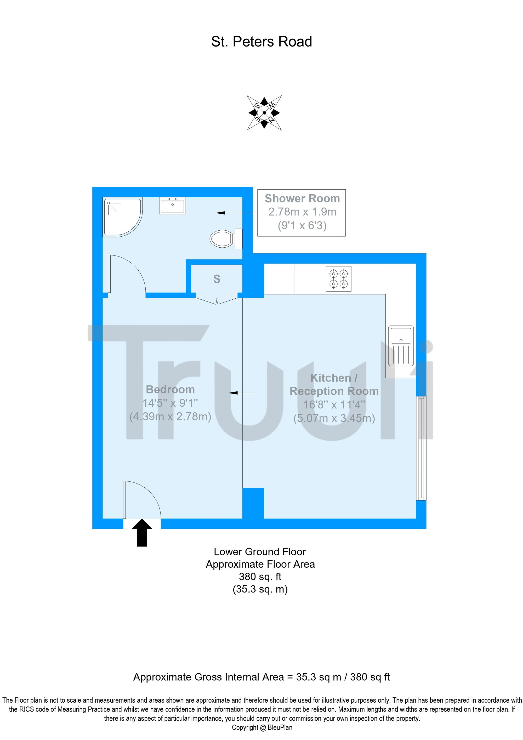 Flat 10, 13 St. Peters Road, Croydon floorplan