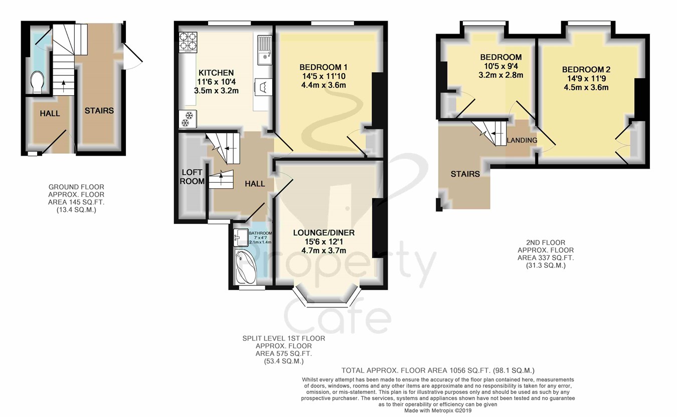 3 Bedrooms Maisonette for sale in Parkhurst Road, Bexhill-On-Sea TN40