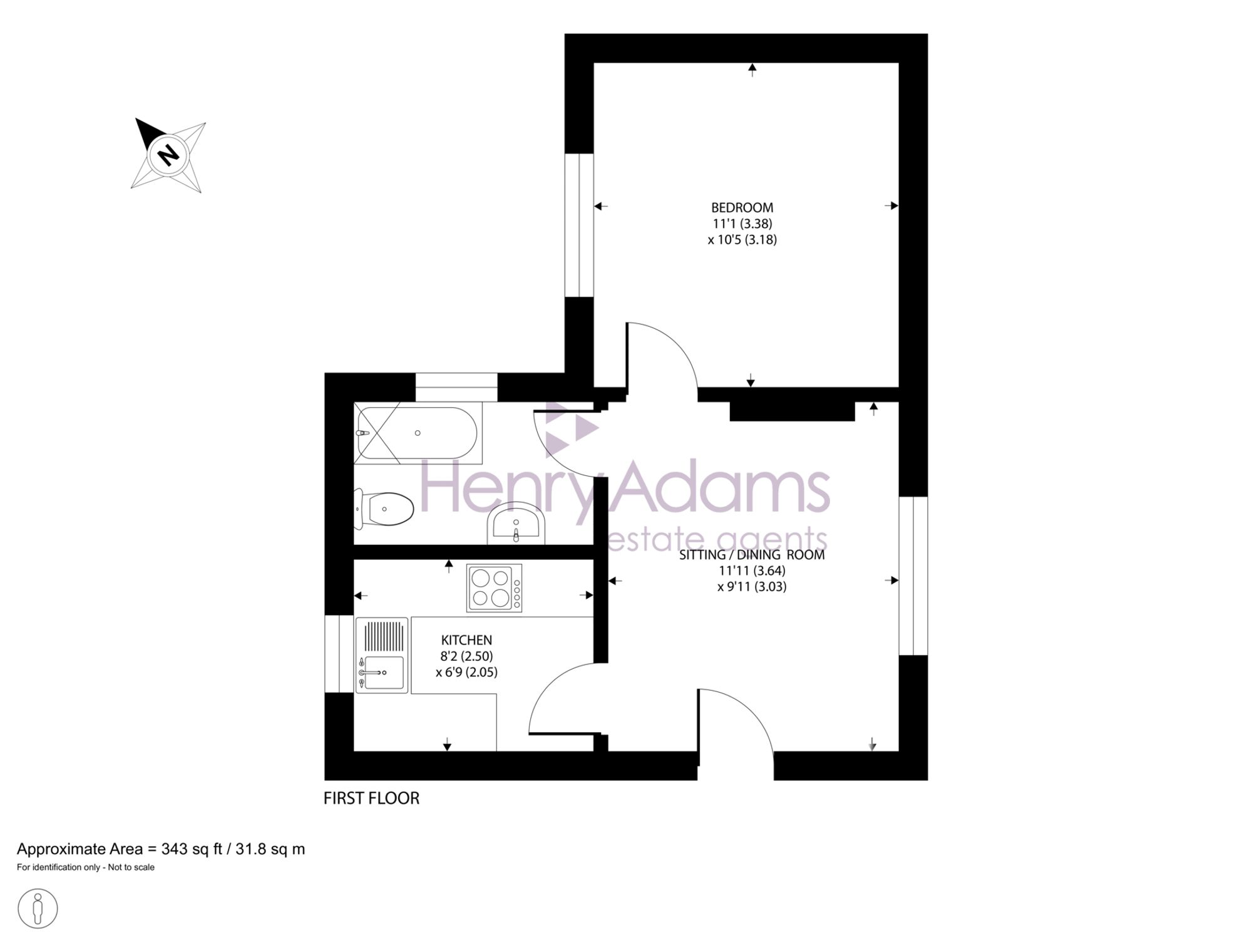 Flat 4, 127 Station Road, Liss floorplan