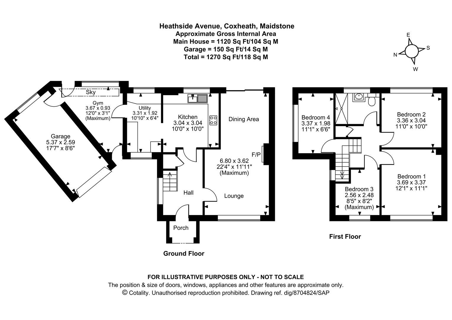 17, Heathside Avenue, Maidstone floorplan