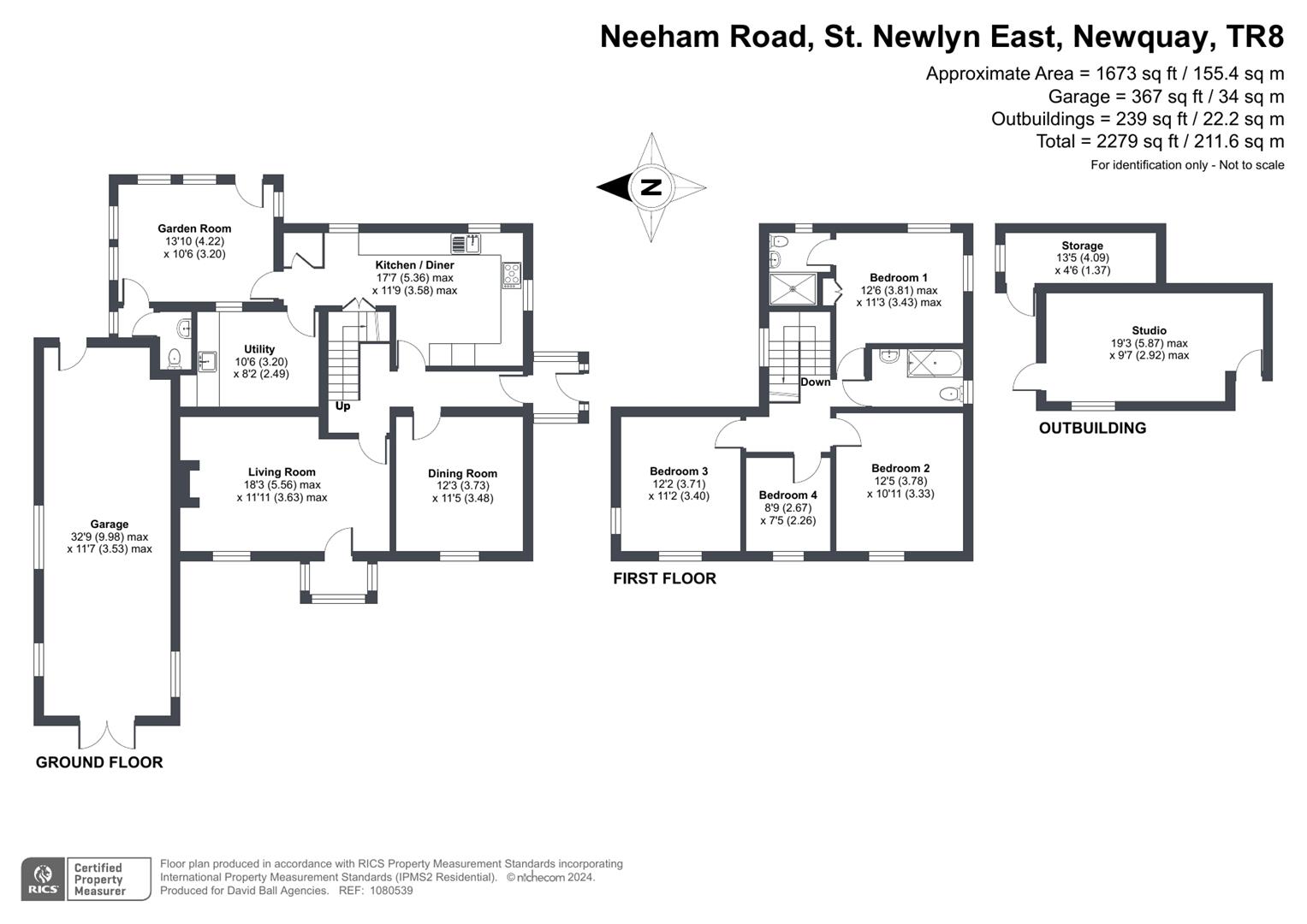 Neeham Road, St. Newlyn East, Newquay TR8, 4 bedroom detached house for