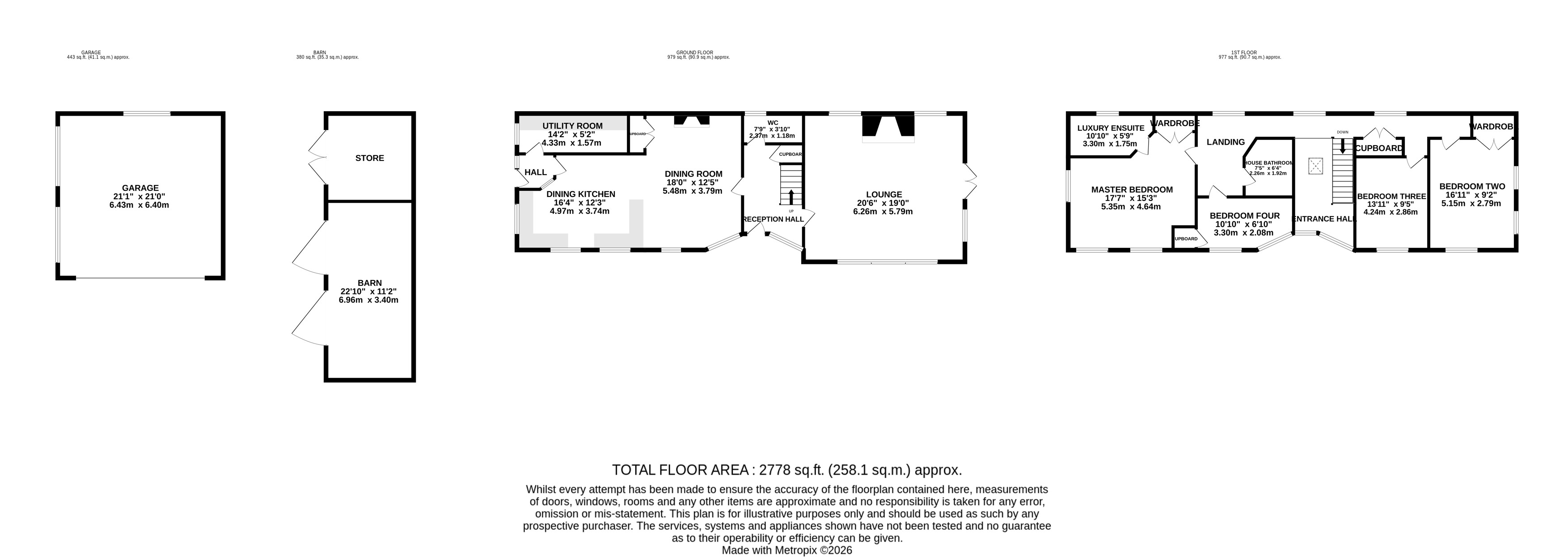 The Old Barn, Grange Farm,, Carlton Lane, Leeds floorplan