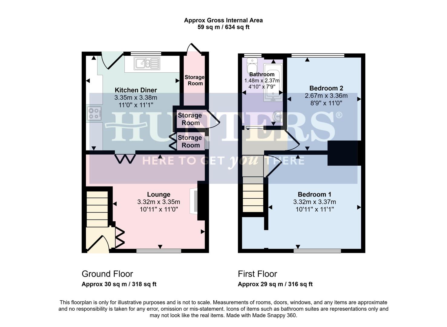 20, Darley Avenue, Wigston floorplan