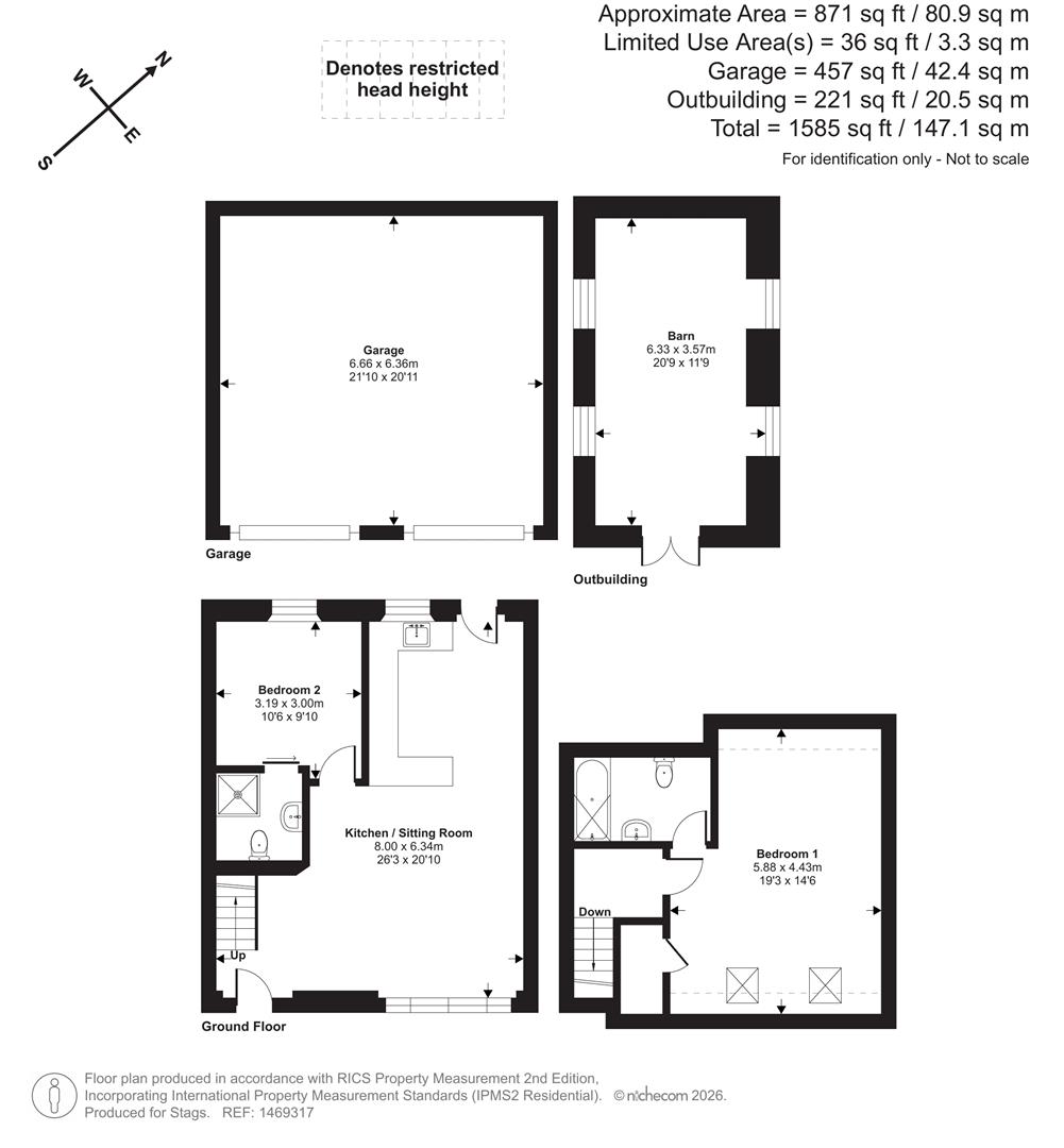 6 Penscombe Barns, Launceston floorplan