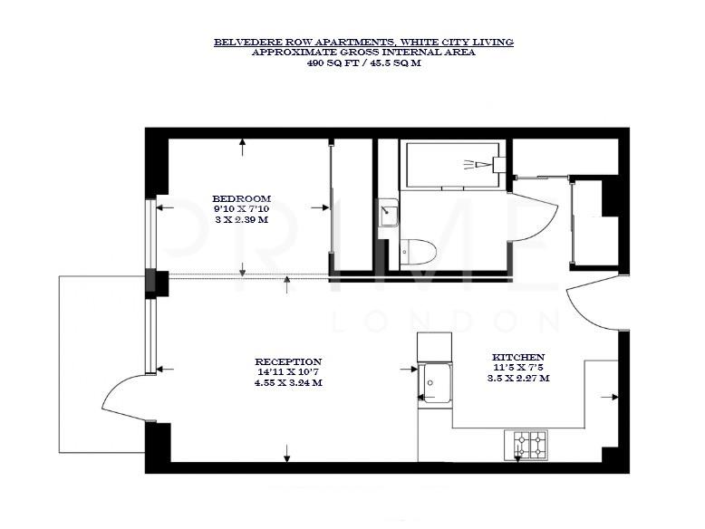 144, Belvedere Row Apartments, White City Living floorplan