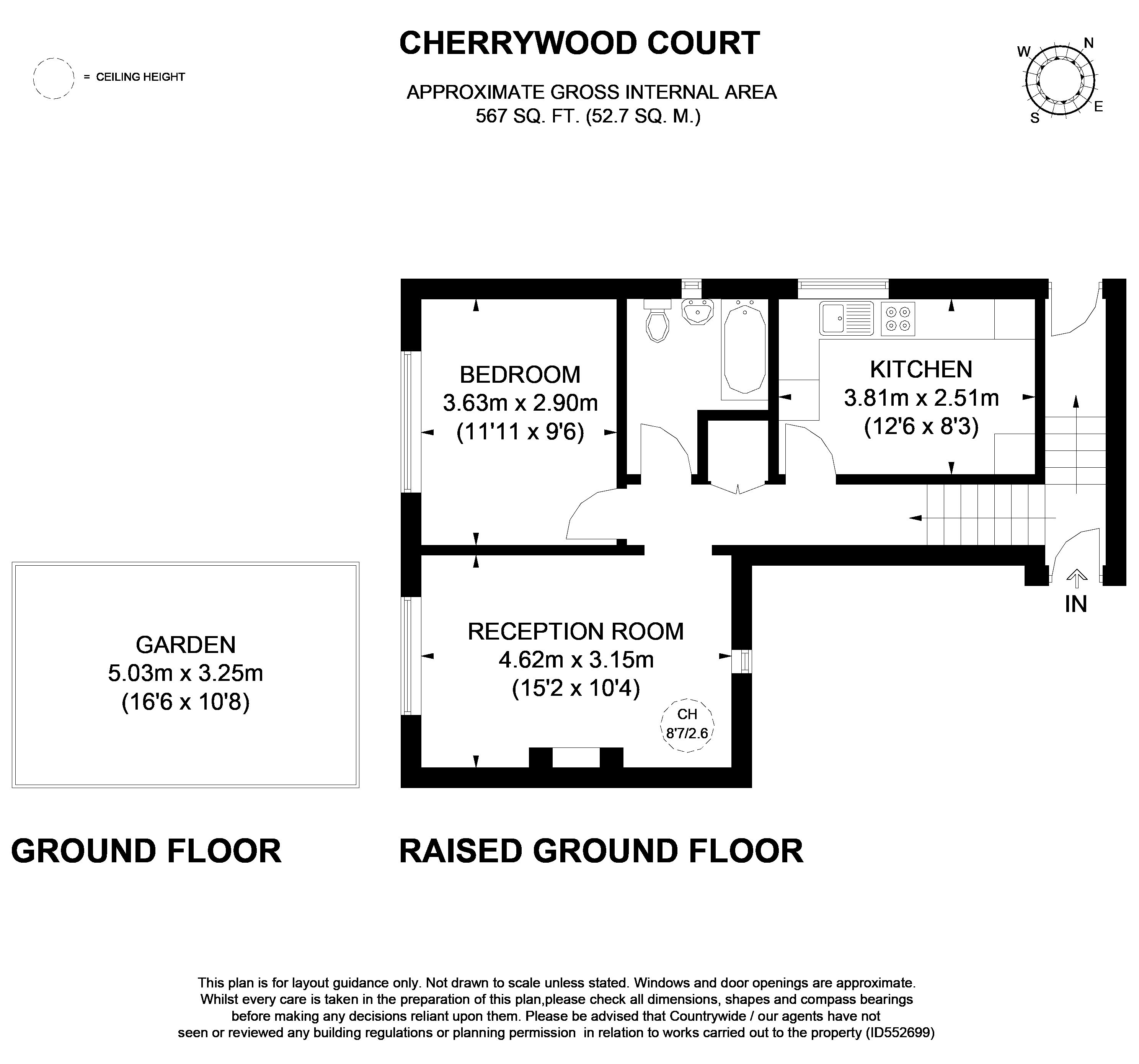 1 Bedrooms Maisonette to rent in Cherrywood Court, Cambridge Road TW11