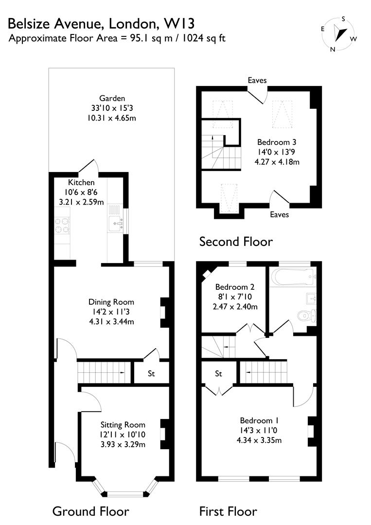 7, Belsize Avenue, London floorplan