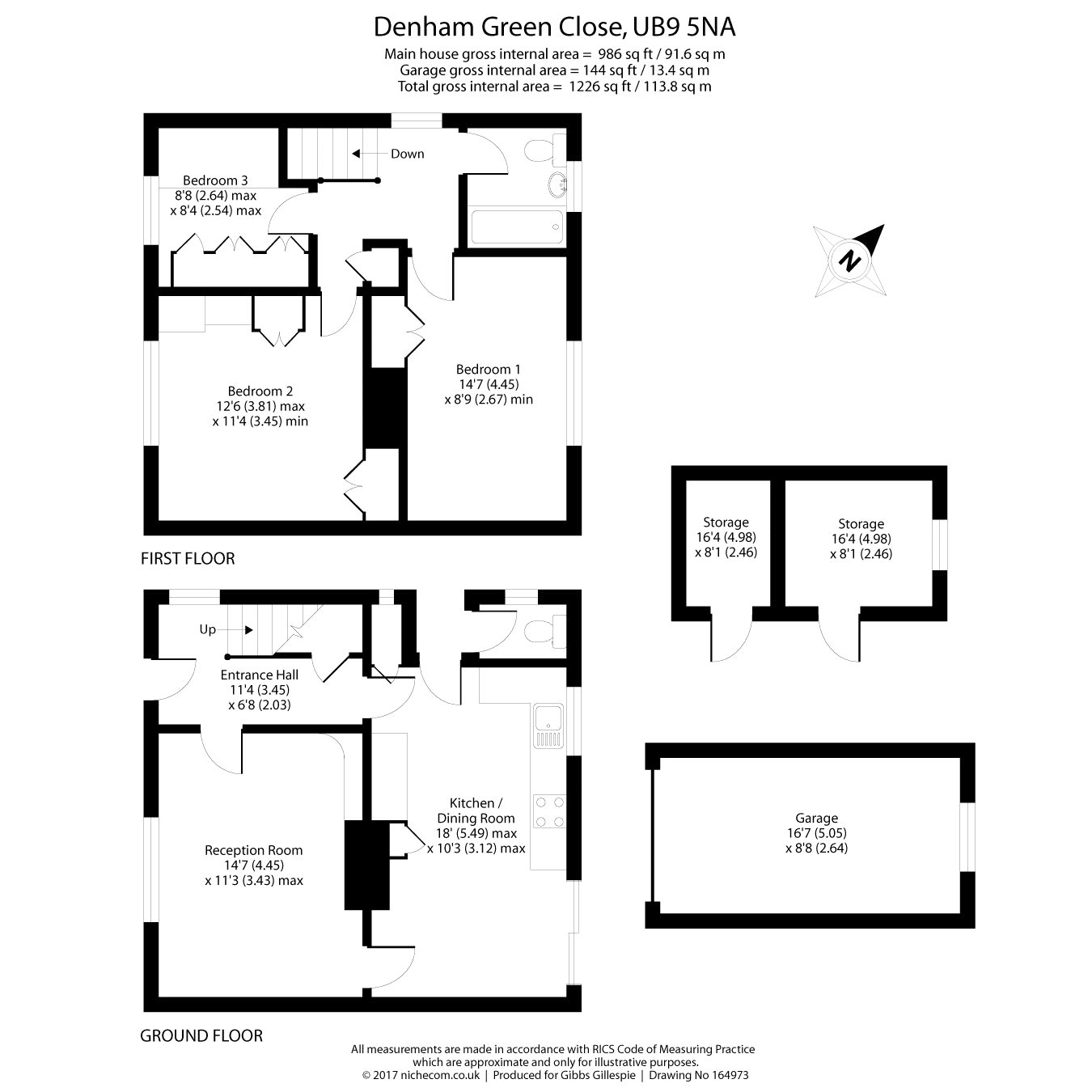 Denham Green Close, Denham, Buckinghamshire UB9, 3 bedroom semi