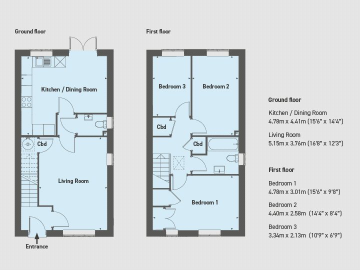 34, Bartlam Close, Nuneaton floorplan