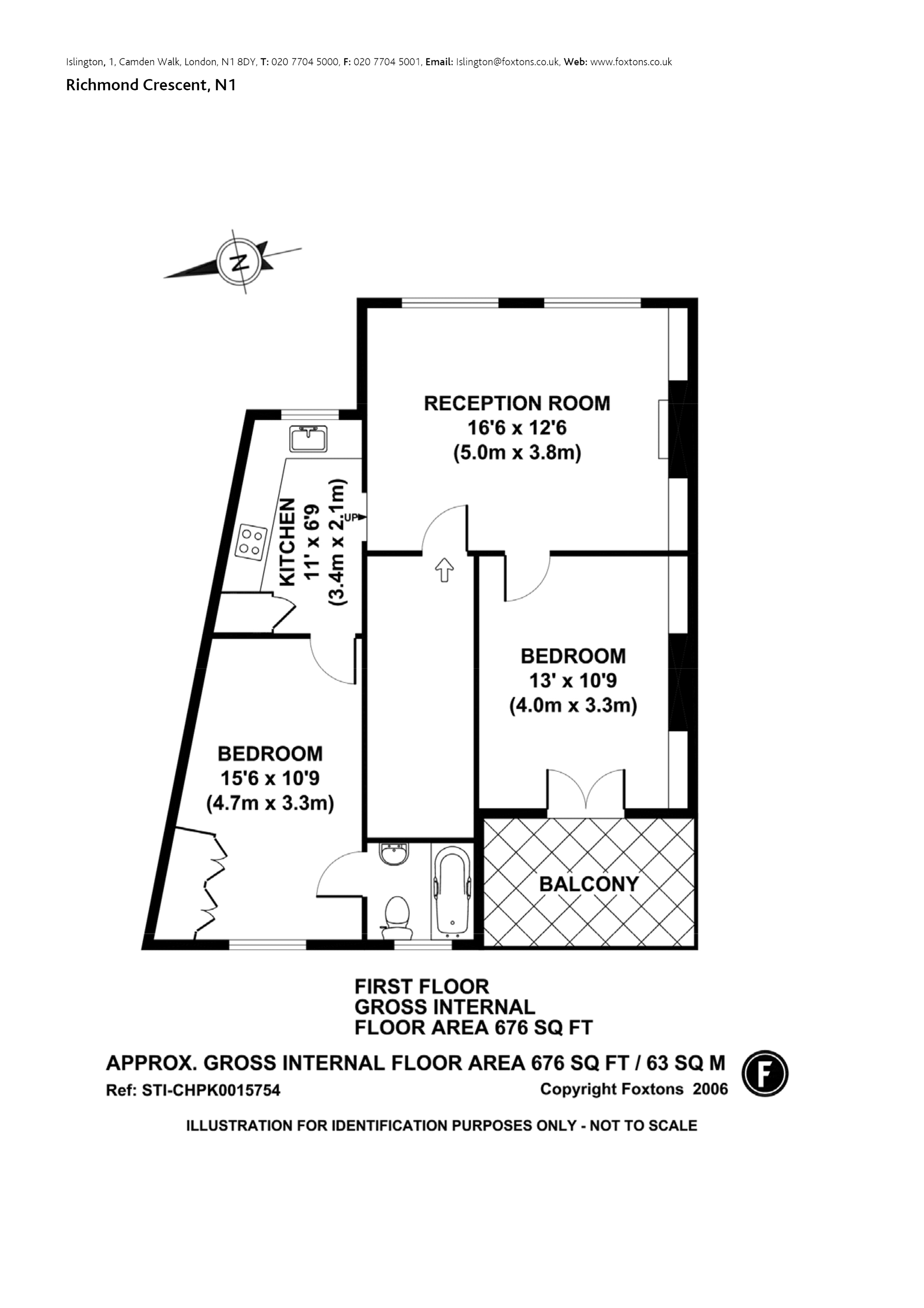 2 Bedrooms Flat to rent in Richmond Crescent, Barnsbury N1