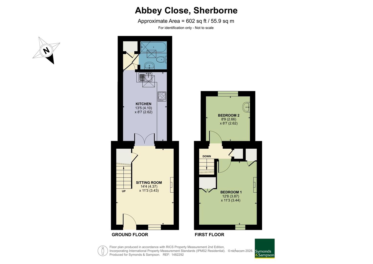 2, Abbey Close, Sherborne floorplan