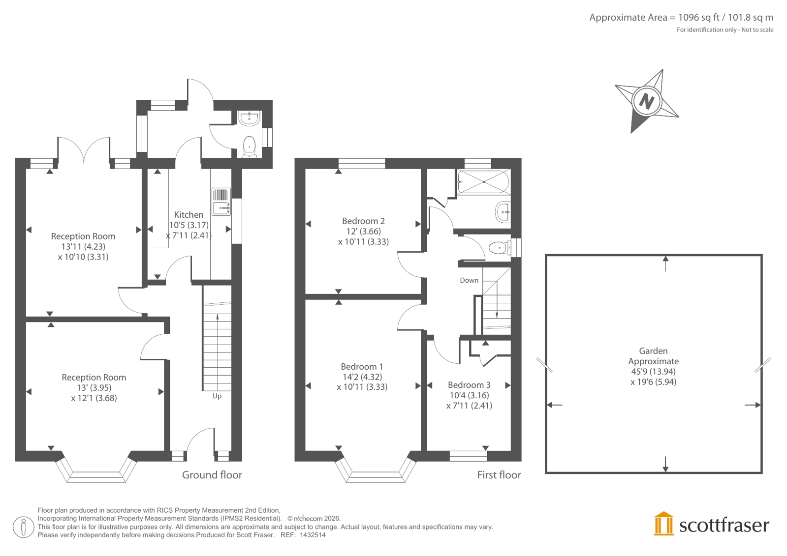 26, Kenilworth Avenue, East Oxford floorplan