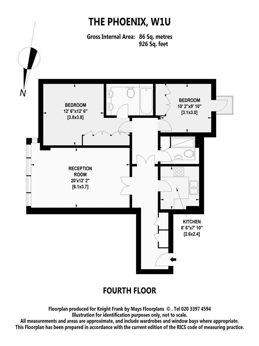 53 The Phoenix, 19, Barrett Street, London floorplan