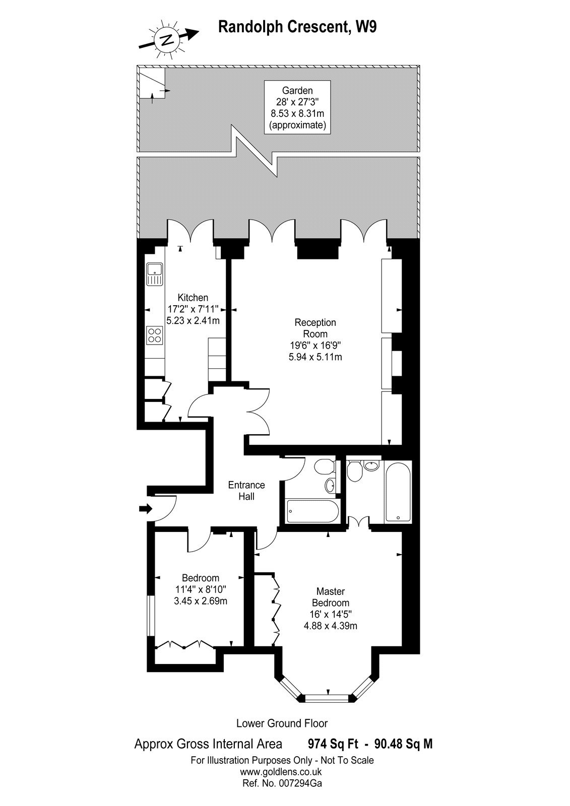 2 Bedrooms Flat to rent in Randolph Crescent, London W9