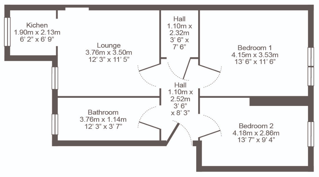 2 Bedrooms Flat to rent in Union Street, Troon, South Ayrshire KA10