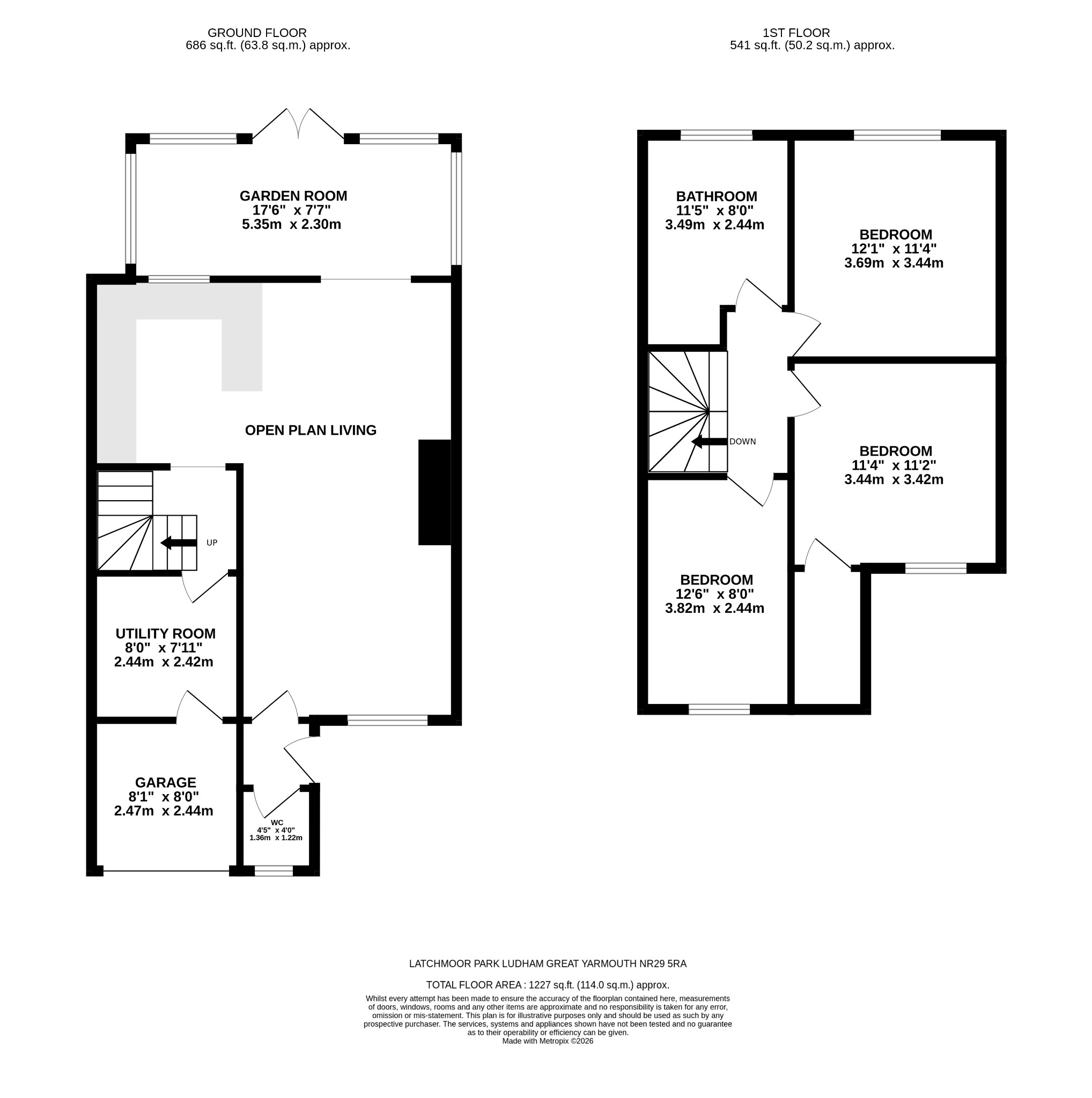 35, Latchmoor Park, Great Yarmouth floorplan