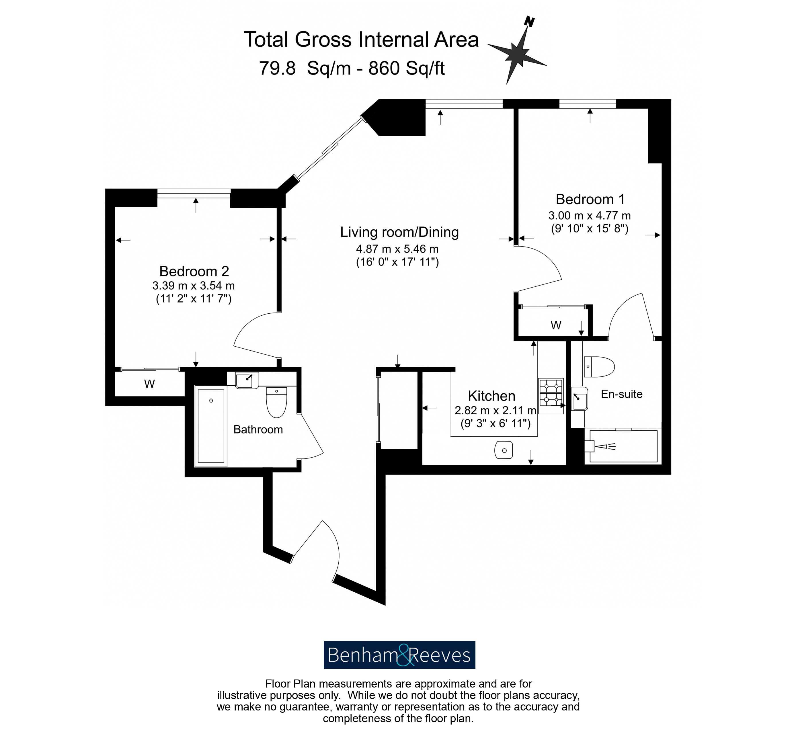 223,, Hale Works Apartments, Daneland Walk, London floorplan