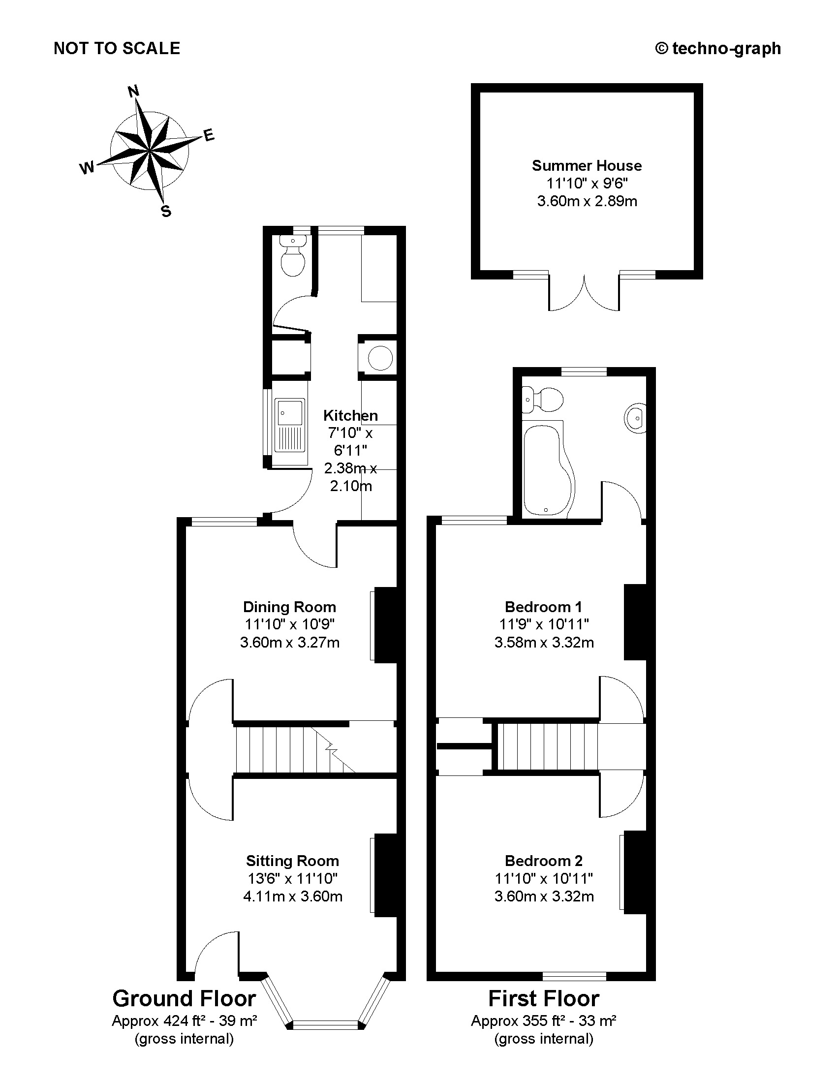 2 Bedrooms Terraced house for sale in Cores End Road, Bourne End SL8