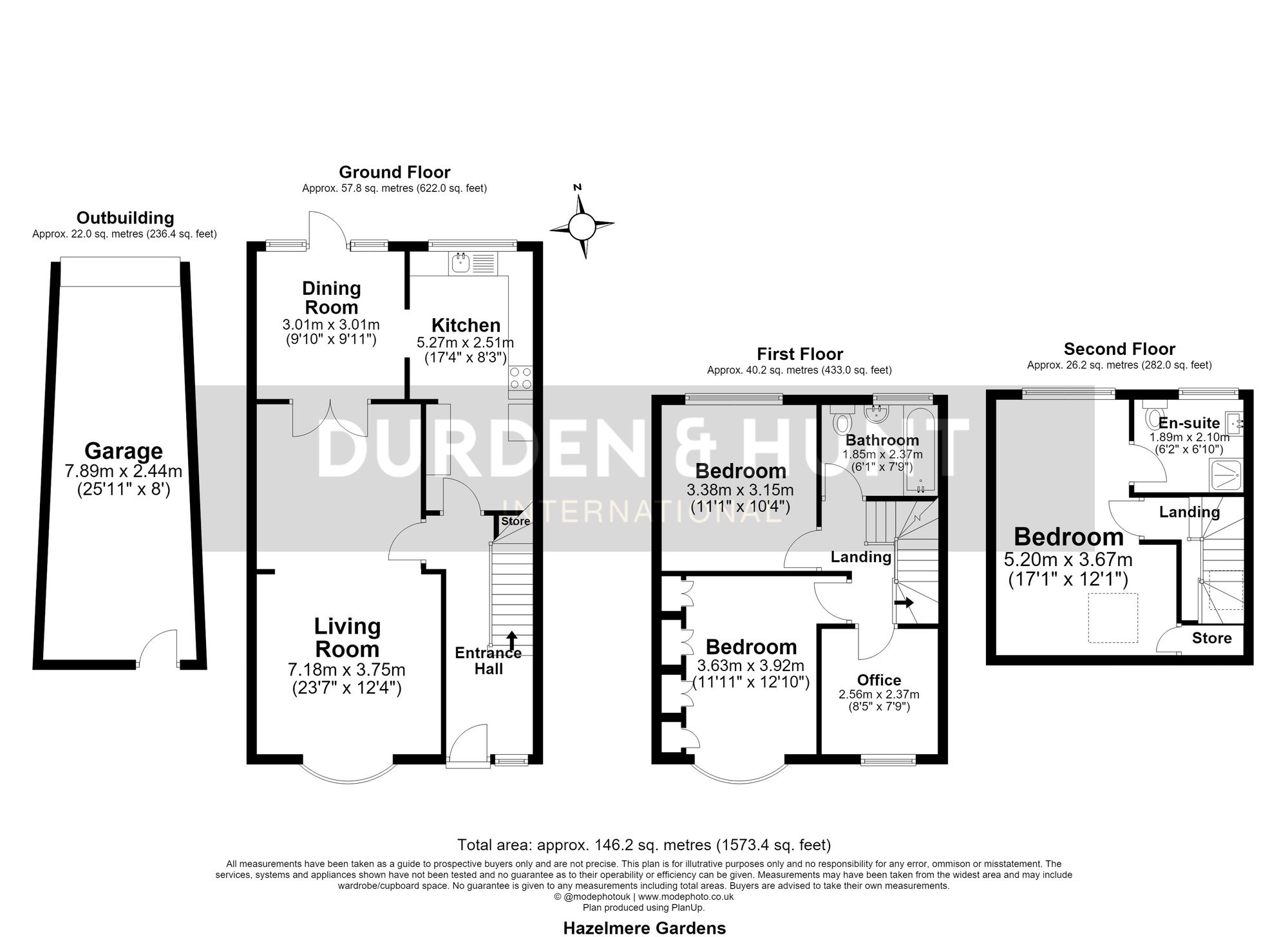 57 Hazelmere Gardens, Hornchurch floorplan