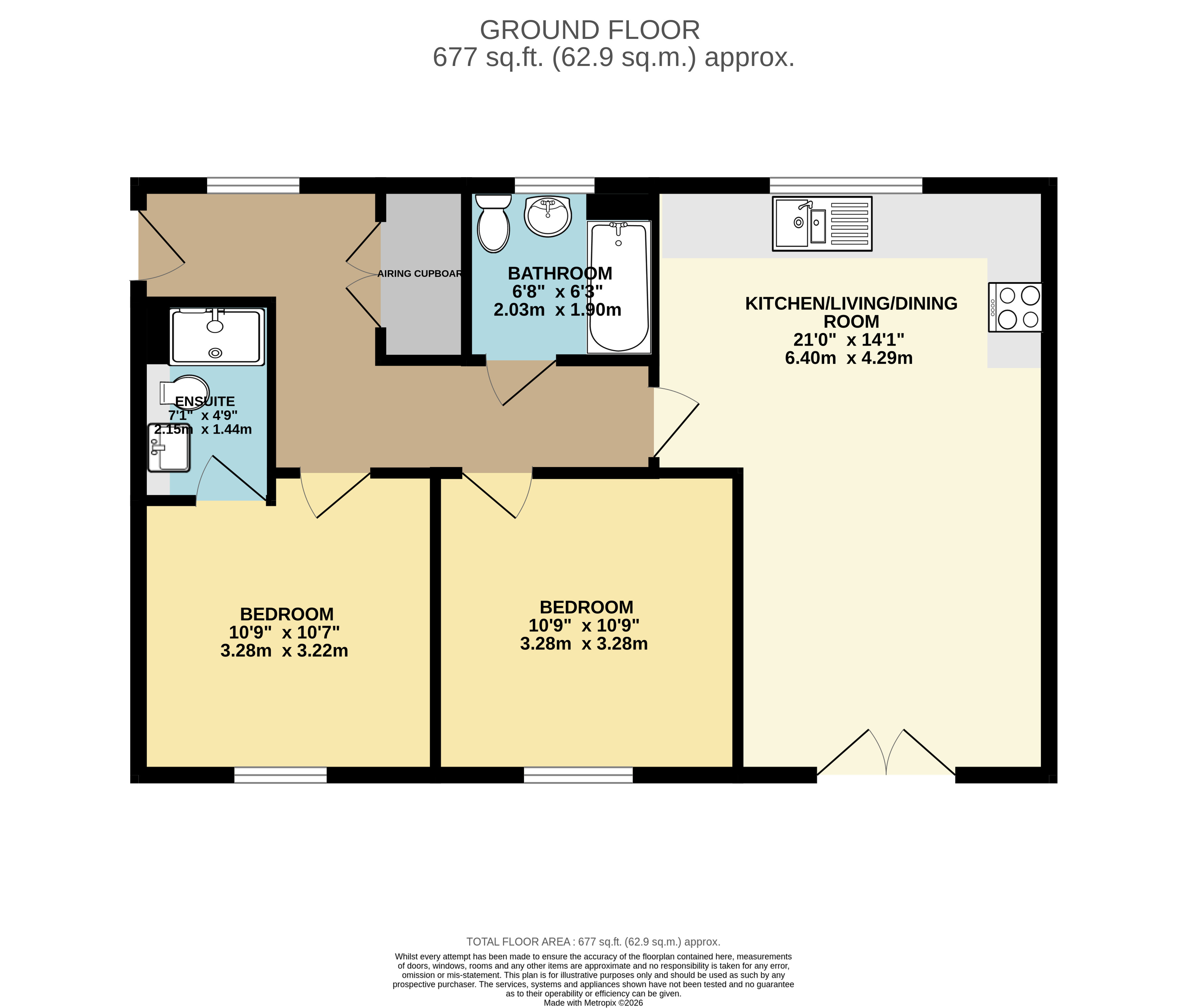 Flat 3, 1, Hazelbourne Avenue, Sevenoaks floorplan
