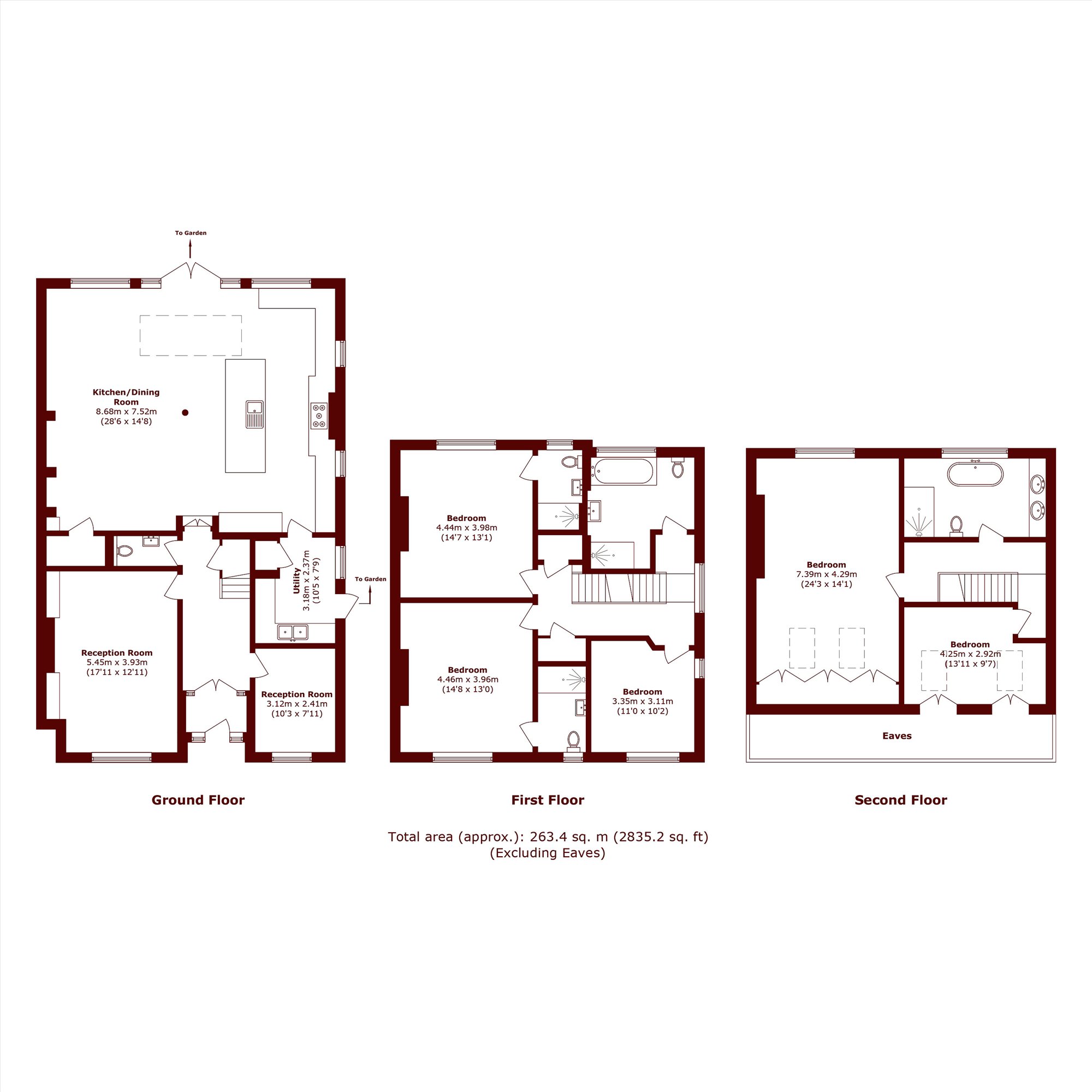 170, Copse Hill, London floorplan
