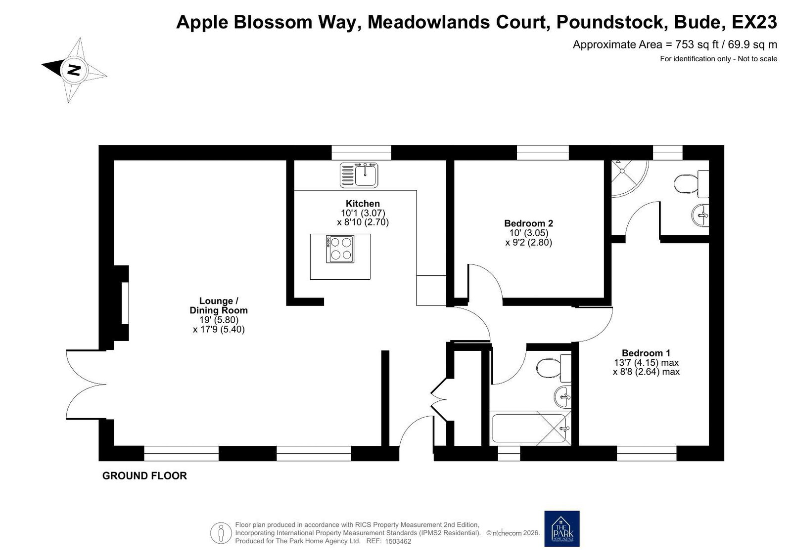 Meadowlands Court,11 Apple Blossom Way, Bude floorplan