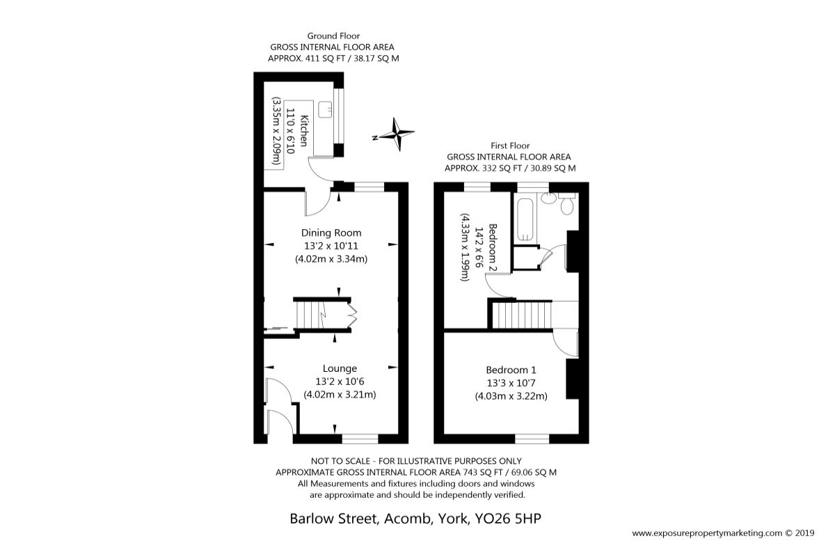 2 Bedrooms Terraced house for sale in Barlow Street, York YO26