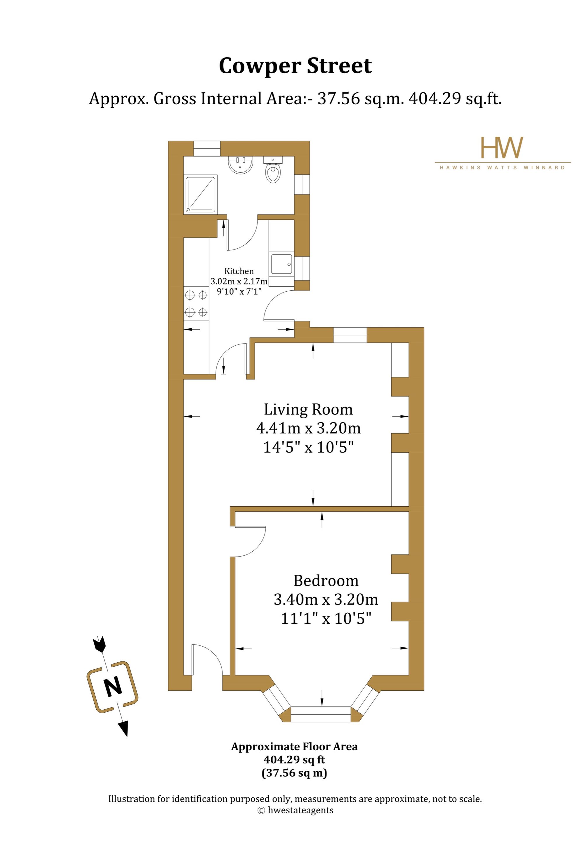 8a Cowper Street, Hove floorplan