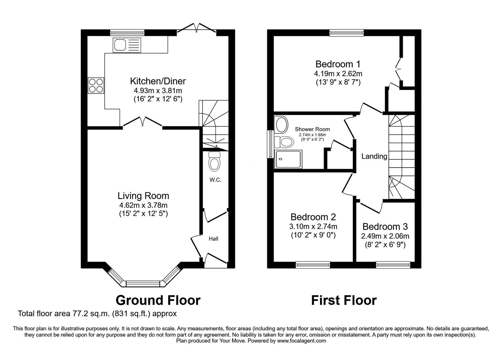 48, The Twitchell, Nottinghamshire floorplan