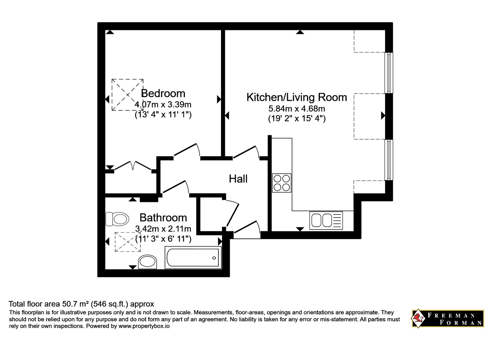 Flat 6, 3, Parsons Place, Kent floorplan