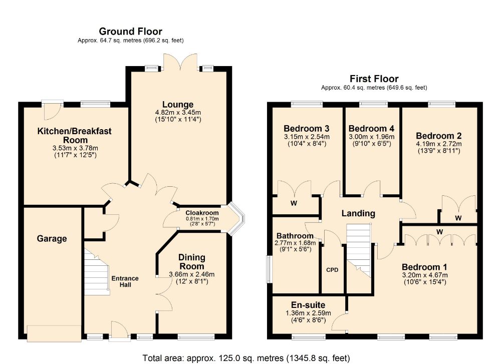 4 Bedrooms Detached house for sale in Edgehill Drive, Lang Farm, Daventry NN11