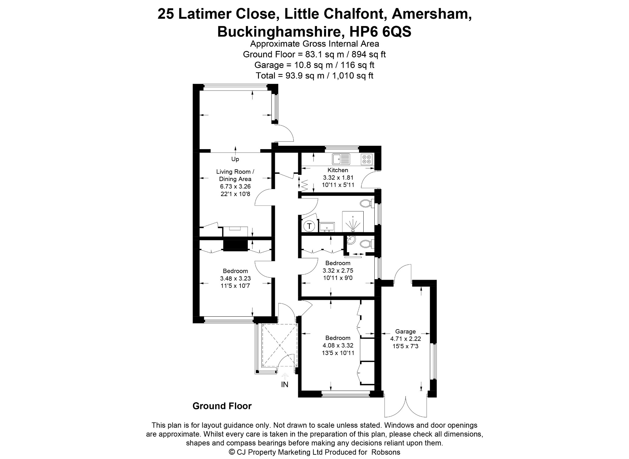 25 Latimer Close, Little Chalfont floorplan