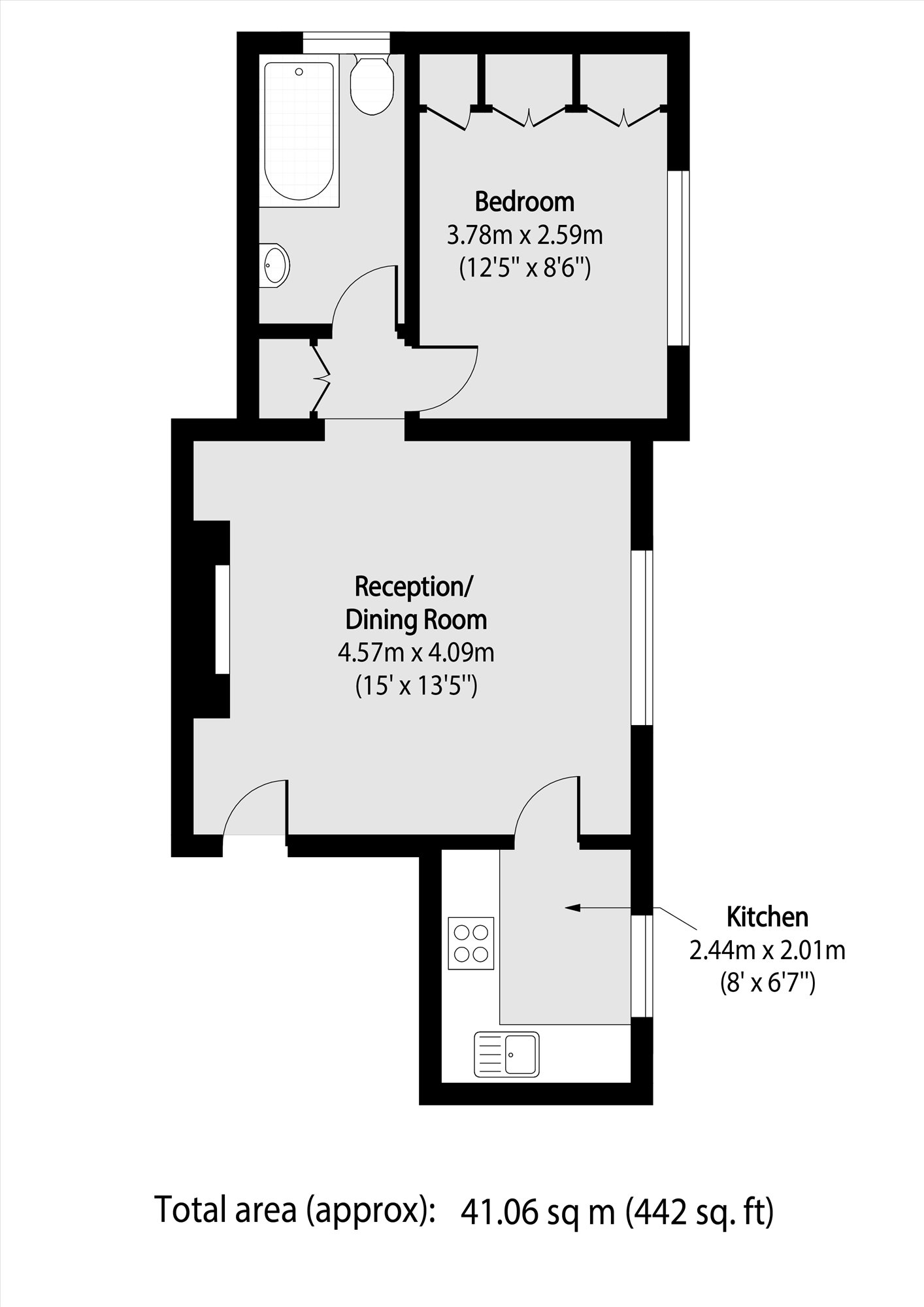 Flat 14, Grosvenor Court, 135-139, The Grove, London floorplan